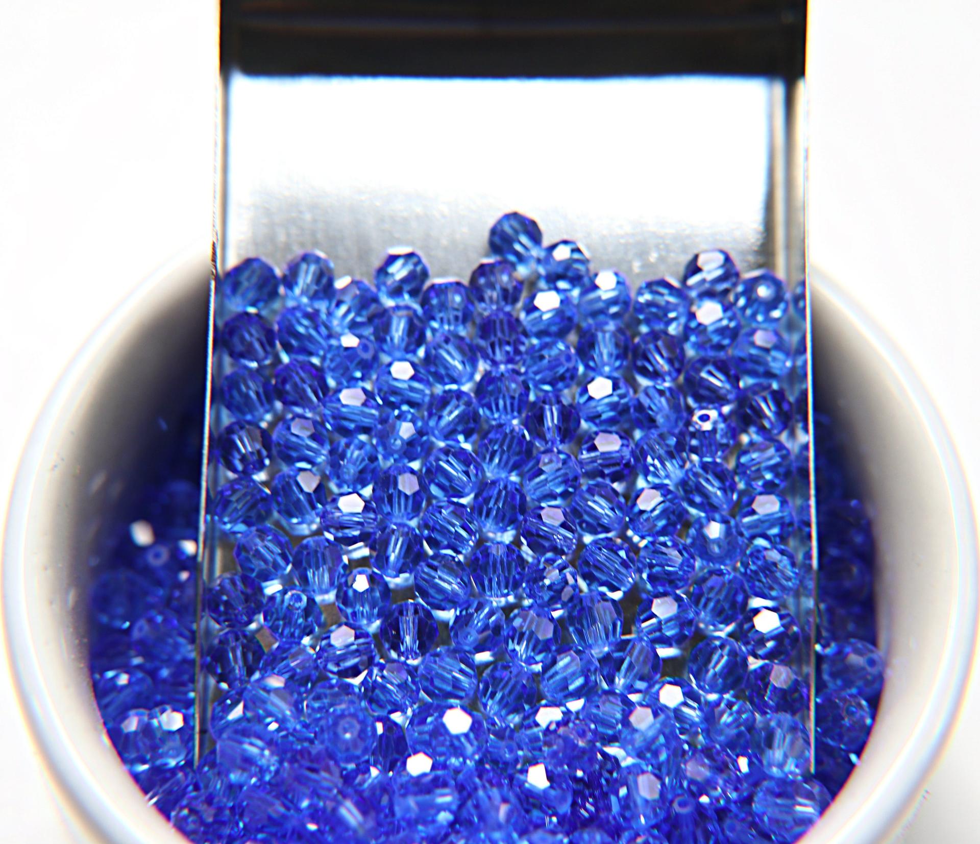 5mm Swarovski Elements Article 5000 Sapphire Faceted Round Beads 6/12/36/172/44/288/720 Pieces