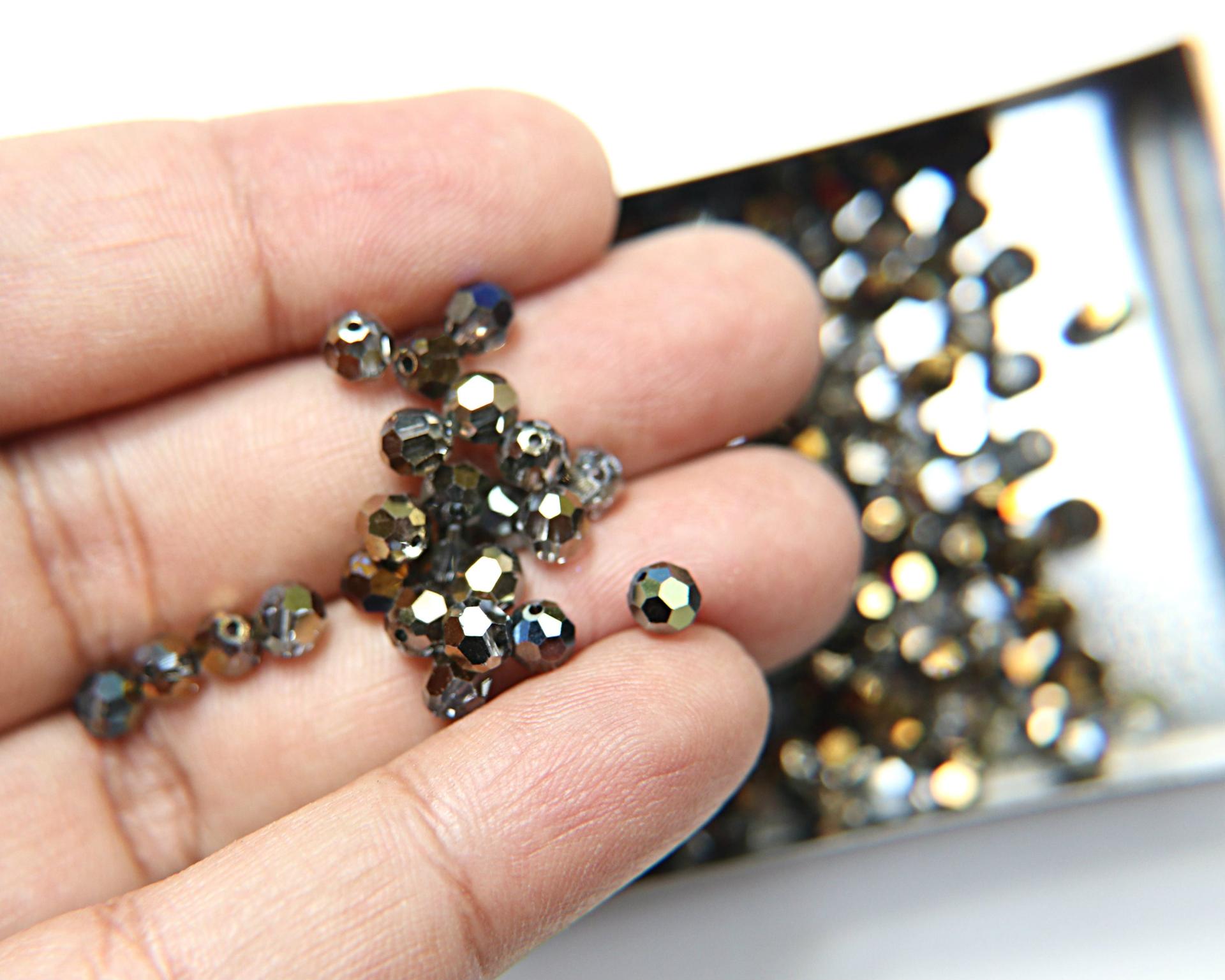 5mm Swarovski Elements Article 5000 Crystal Dorado Faceted Round Beads 6/12/36/172/44/288/720 Pieces