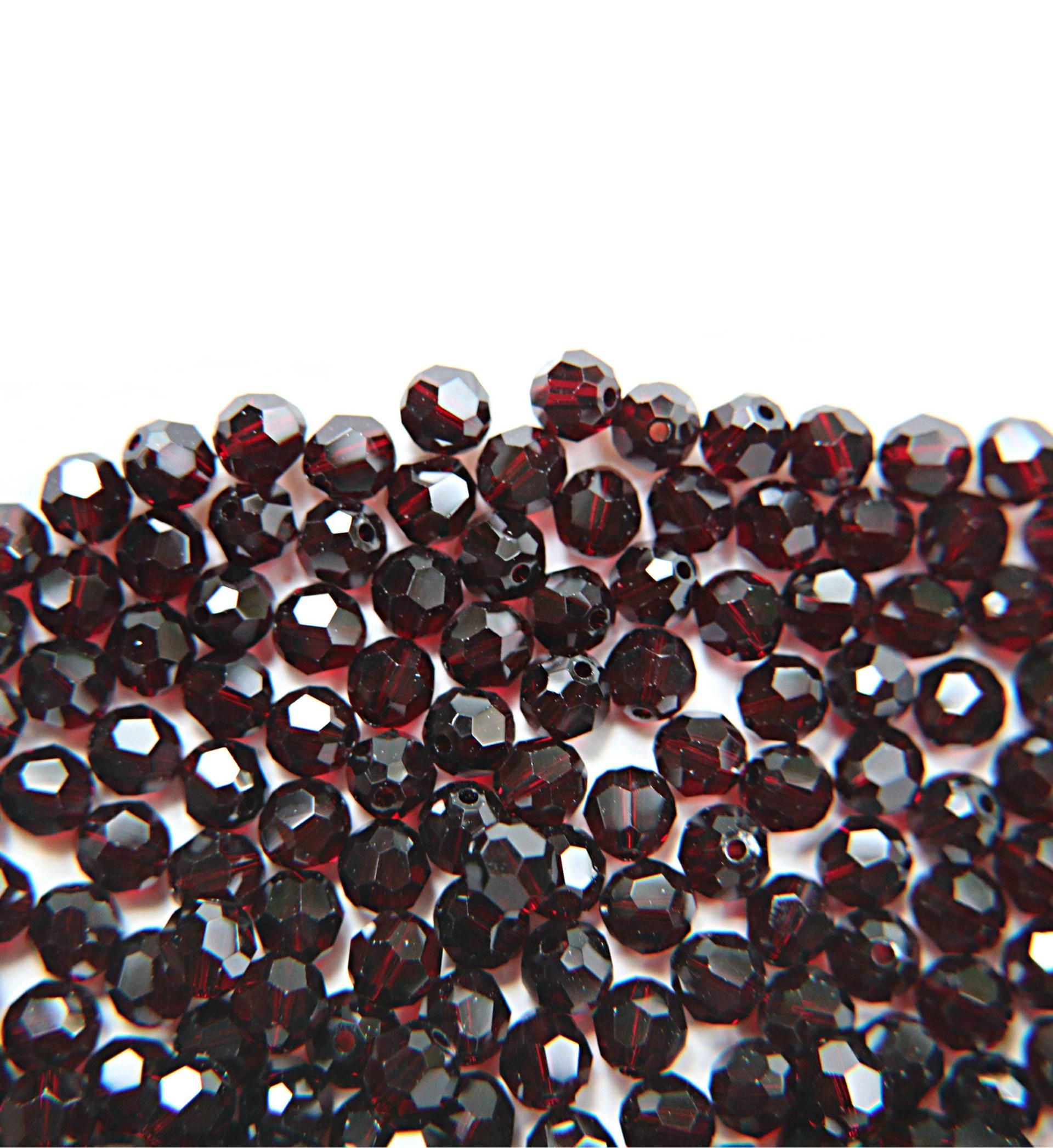 6mm Swarovski Elements Article 5000 Garnet Faceted Round Beads 6/12/36/172/44/288/720 Pieces
