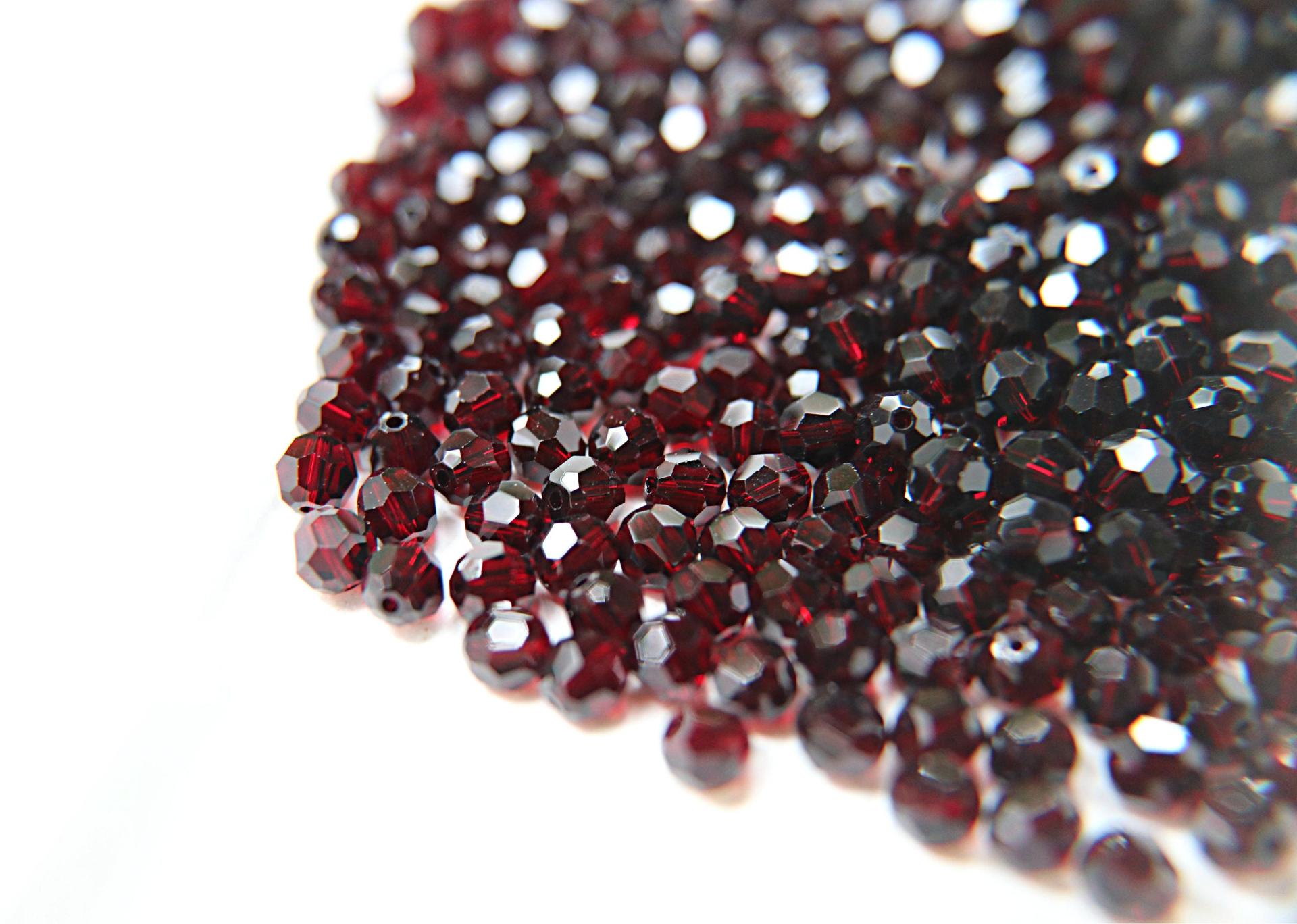 6mm Swarovski Elements Article 5000 Garnet Faceted Round Beads 6/12/36/172/44/288/720 Pieces