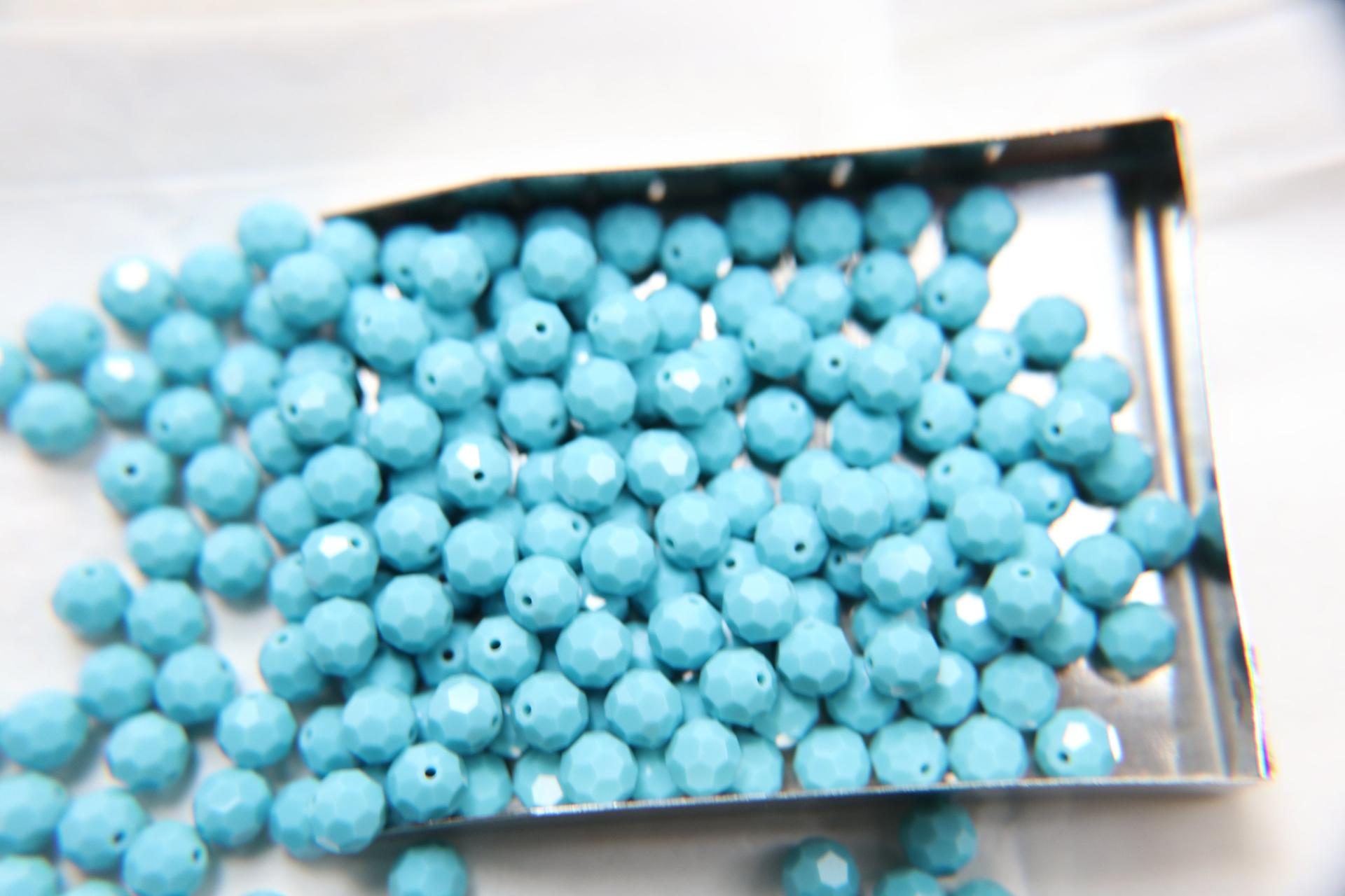 6mm Swarovski Elements Article 5000 Turquoise Faceted Round Beads 6/12/36/172/44/288/720 Pieces