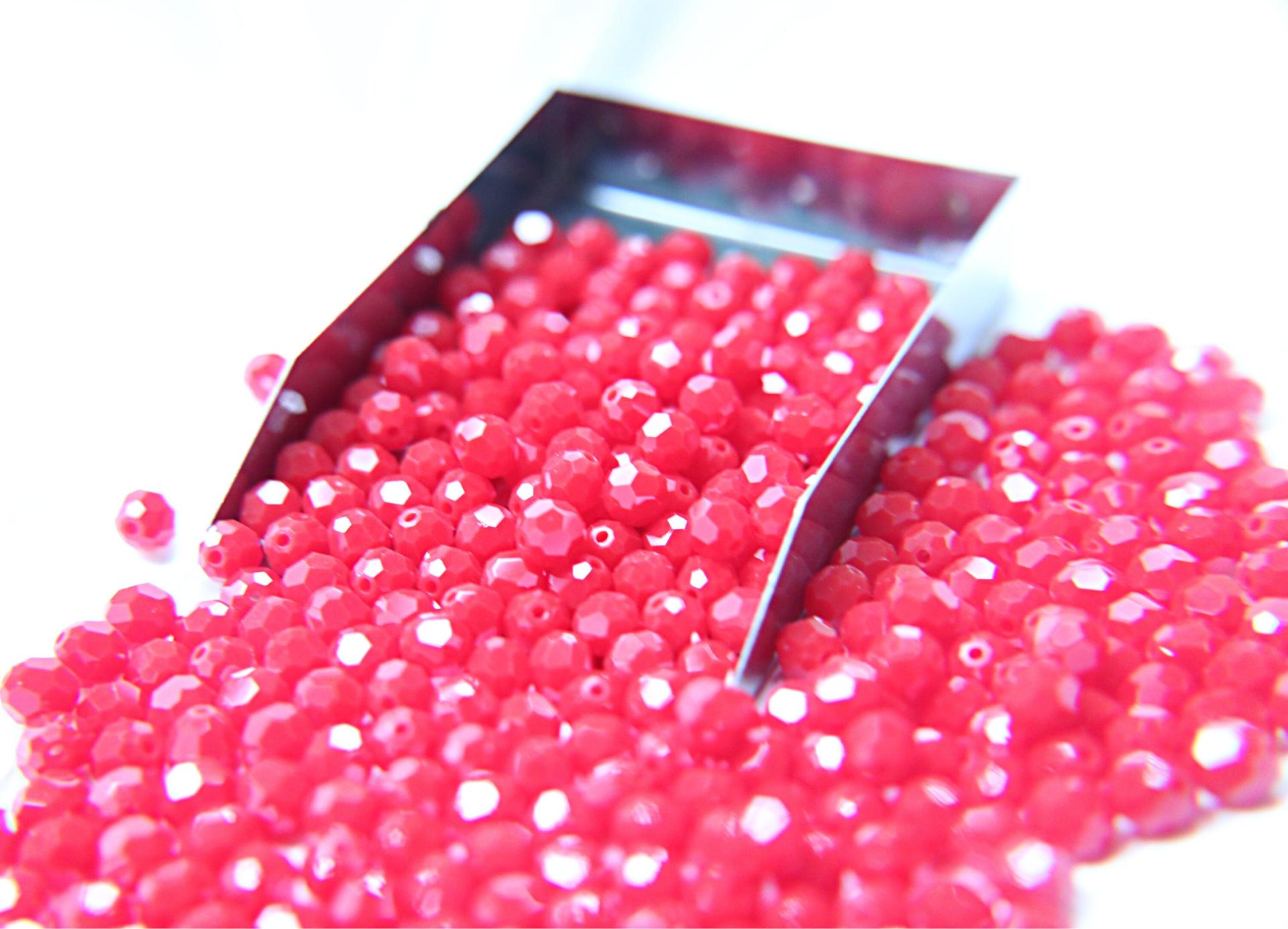 6mm Swarovski Elements Article 5000 Dark Coral Red Faceted Round Beads 6/12/36/172/44/288/720 Pieces