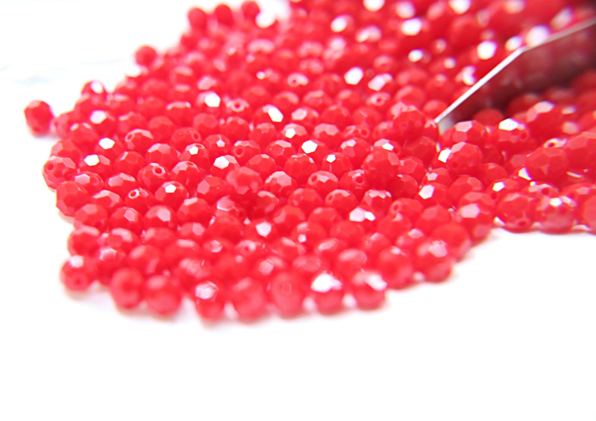 6mm Swarovski Elements Article 5000 Dark Coral Red Faceted Round Beads 6/12/36/172/44/288/720 Pieces