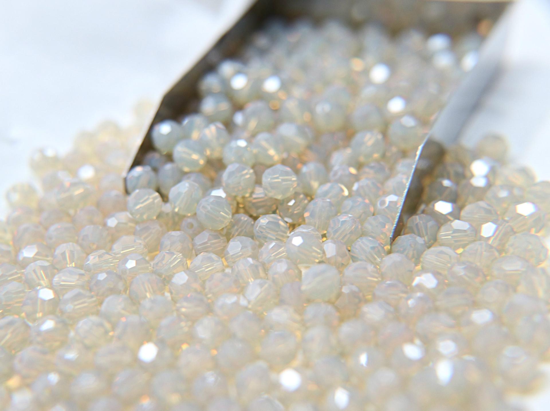 6mm Swarovski Elements Article 5000 Sand Opal Faceted Round Beads 6/12/36/172/44/288/720 Pieces