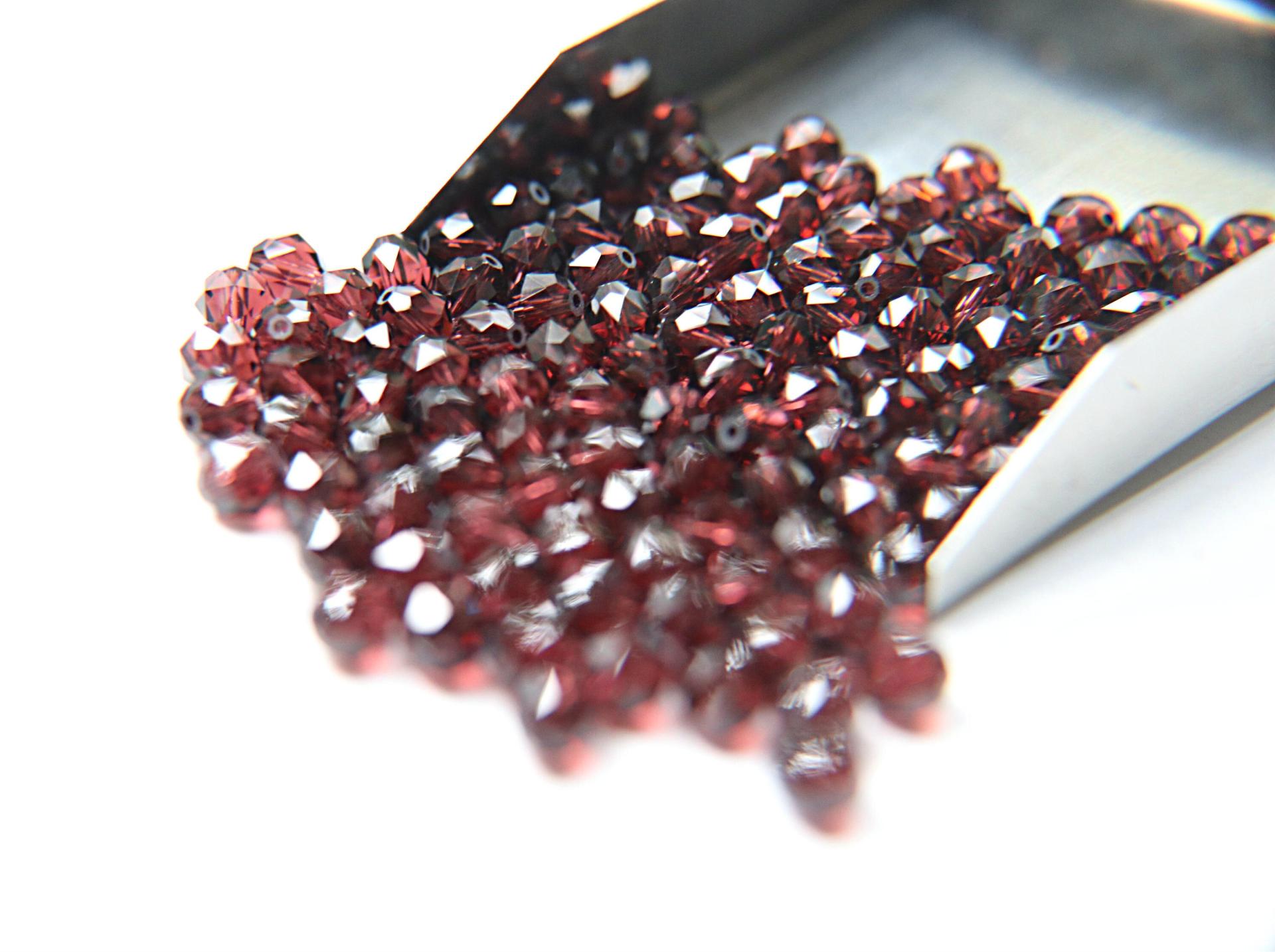 6mm Swarovski Elements Article 5025 Burgundy Faceted Oval Bead 6/12/36/172/44/288/720 Pieces