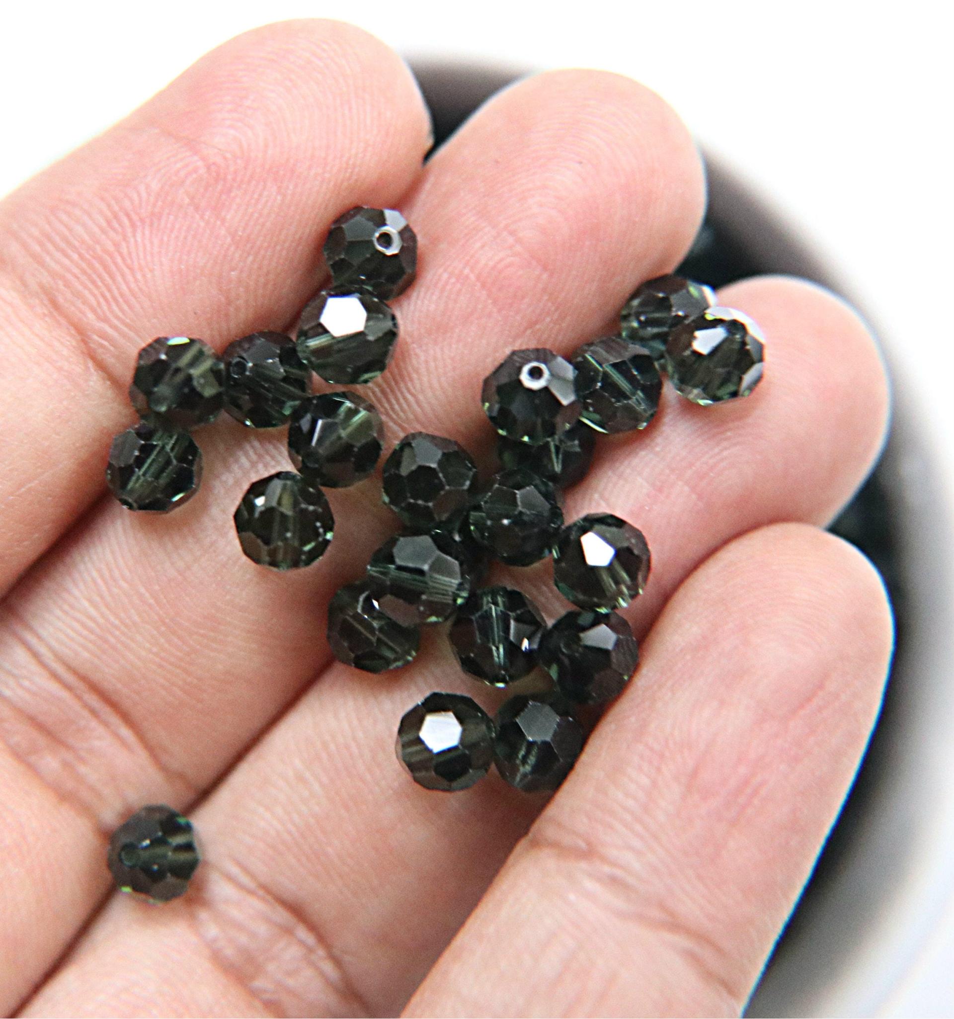 6mm Swarovski Elements Article 5000 Green Tourmaline Faceted Round Beads 6/12/36/172/44/288/720 Pieces