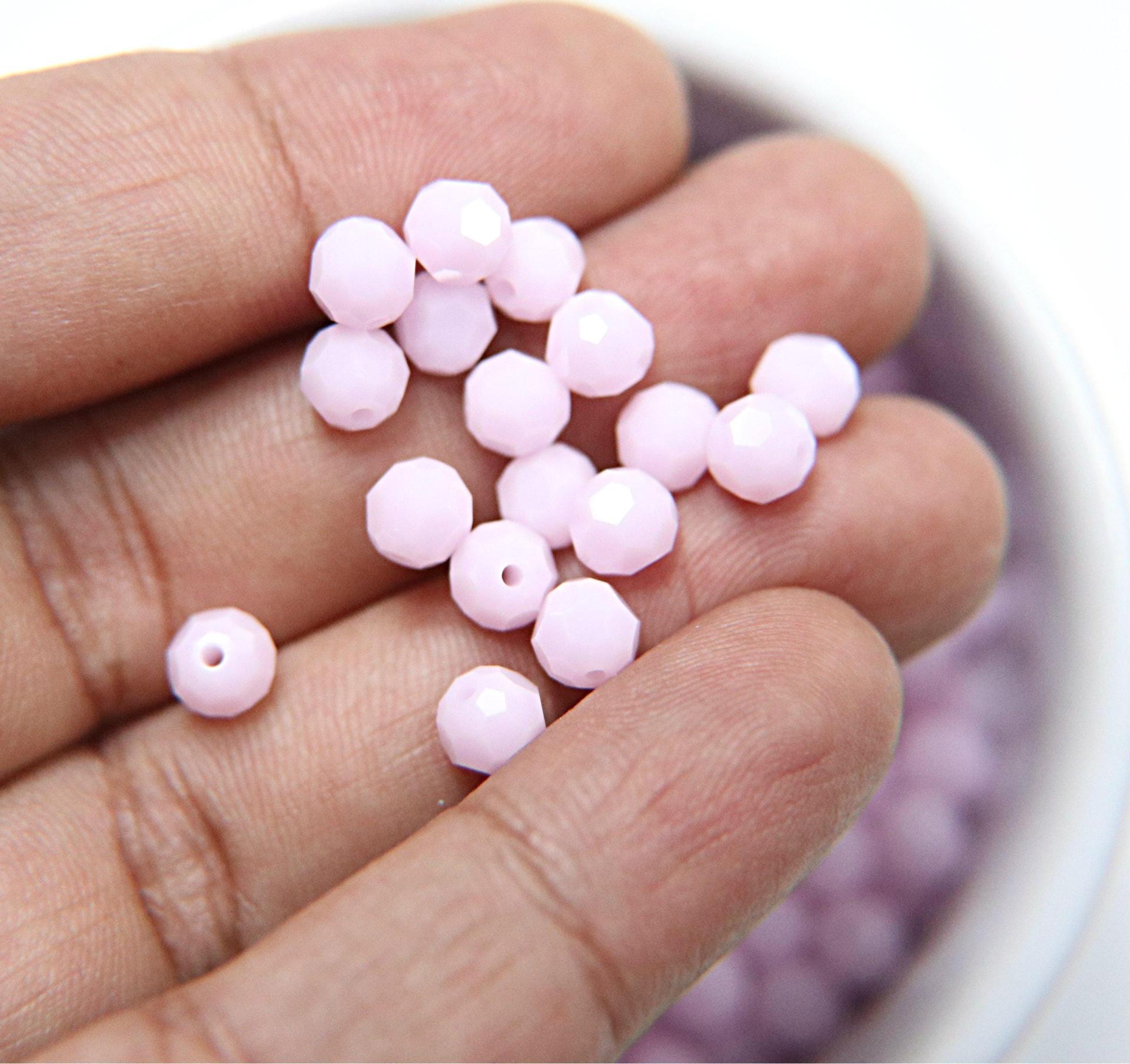 6mm Swarovski Elements Article 5000 Rose Alabaster (293) Faceted Round Beads 6/12/36/172/44/288/720 Pieces