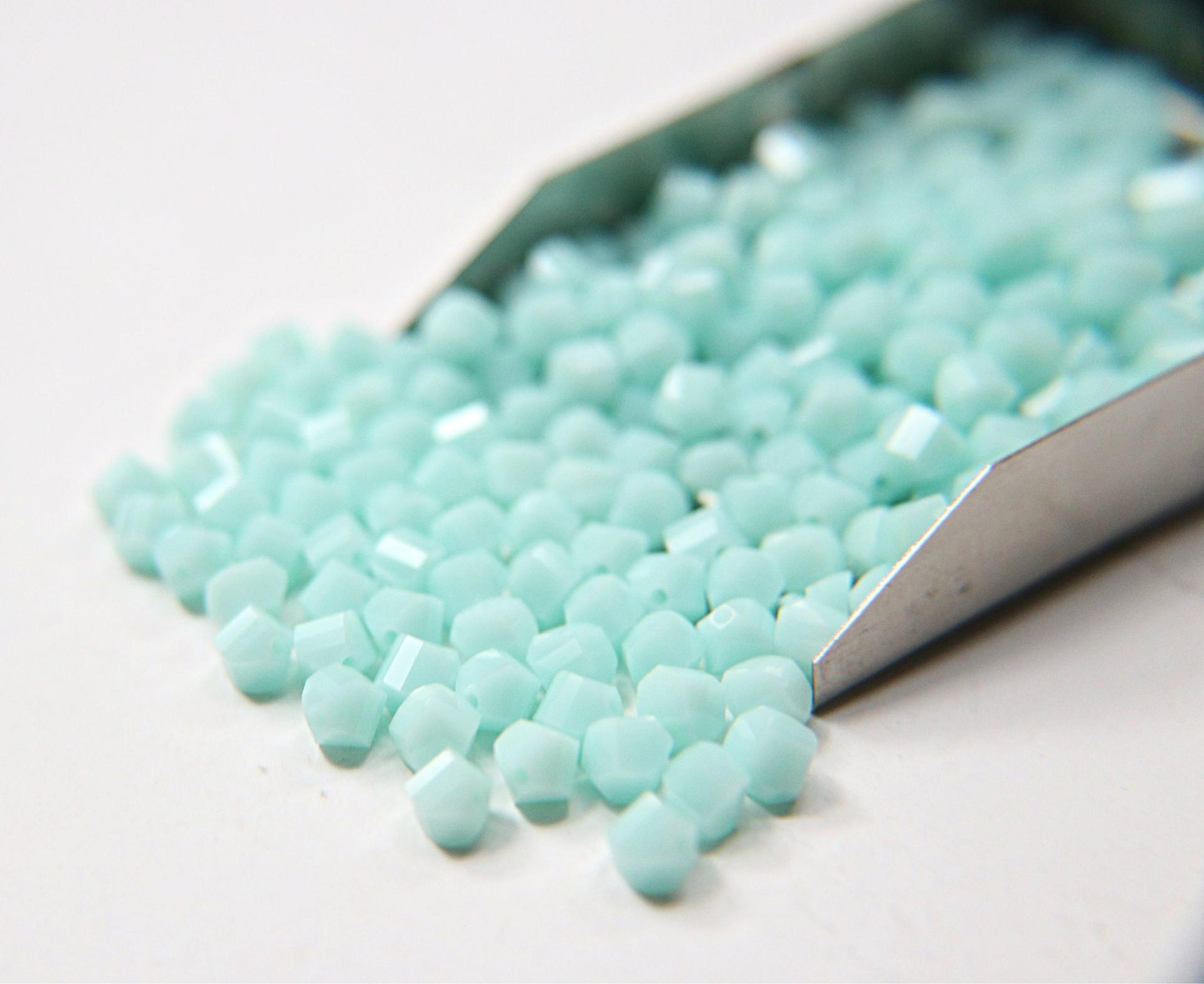 6mm Swarovski Mint Alabaster Beads 5020 Faceted Helix Bead 6/12/36/72/144/288/720 Pieces Jewelry making beads