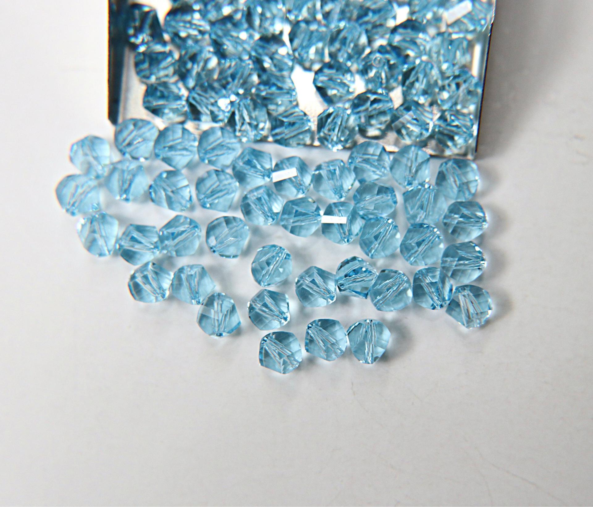 6mm Swarovski Aquamarine Beads 5020 Faceted Helix Bead 6/12/36/72/144/288/720 Pieces Jewelry making beads