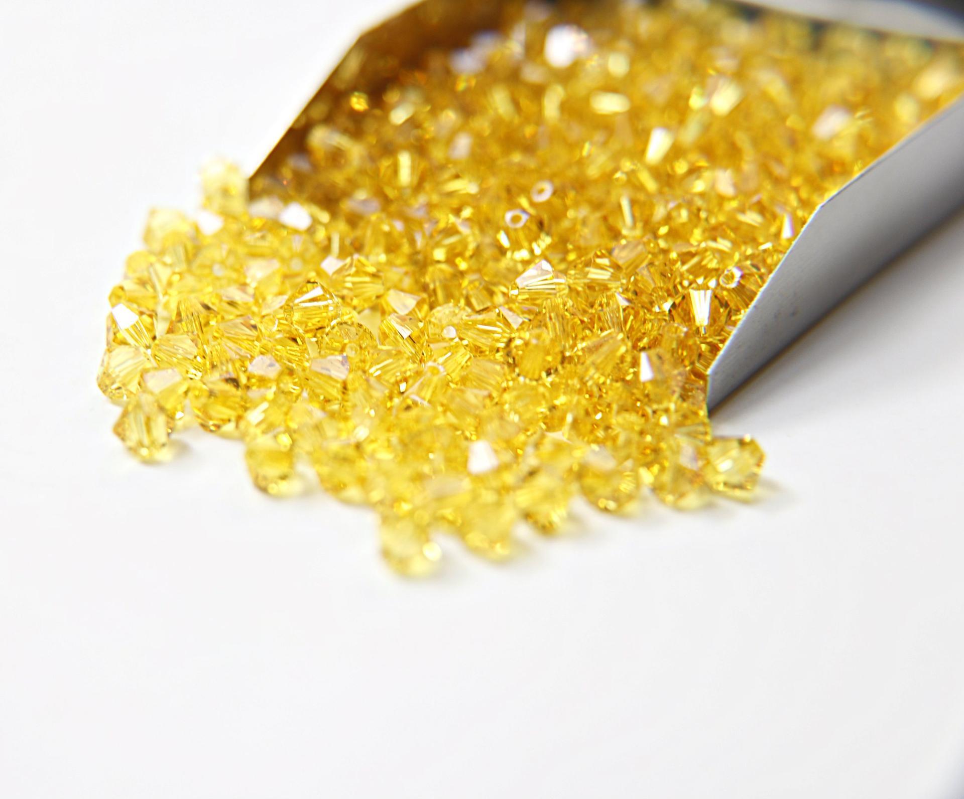 5mm Light Topaz Swarovski Bicones 20/72/144/432/1000 Pieces jewelry making beads