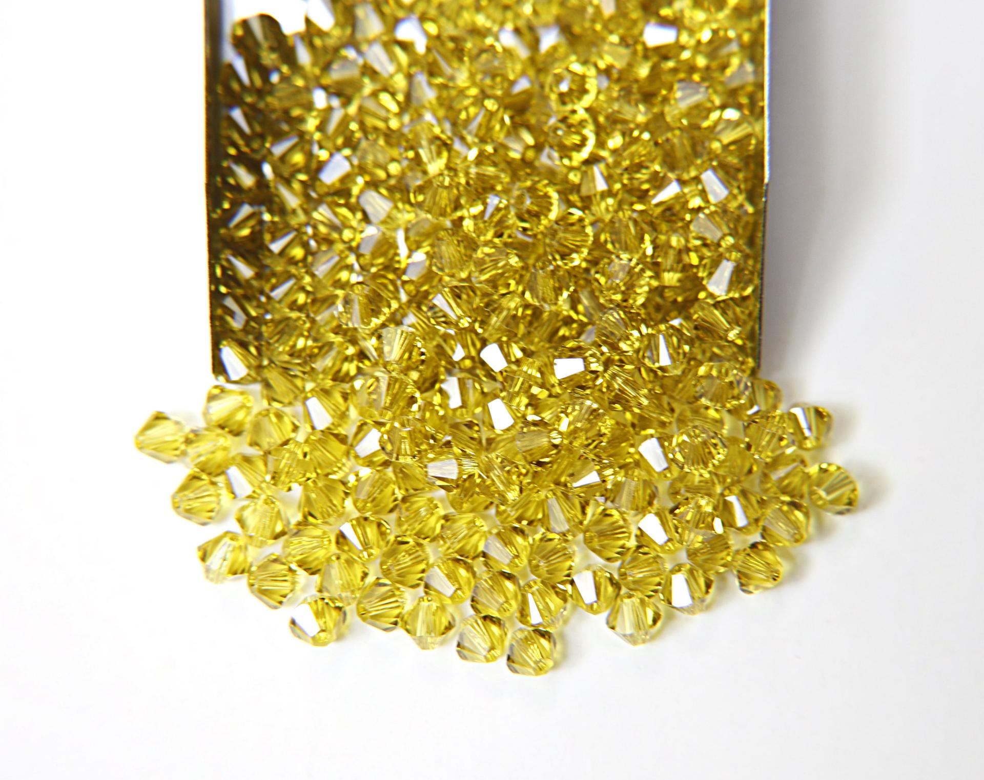 5mm Lime Swarovski Bicones 20/72/144/432/1000 Pieces jewelry making beads