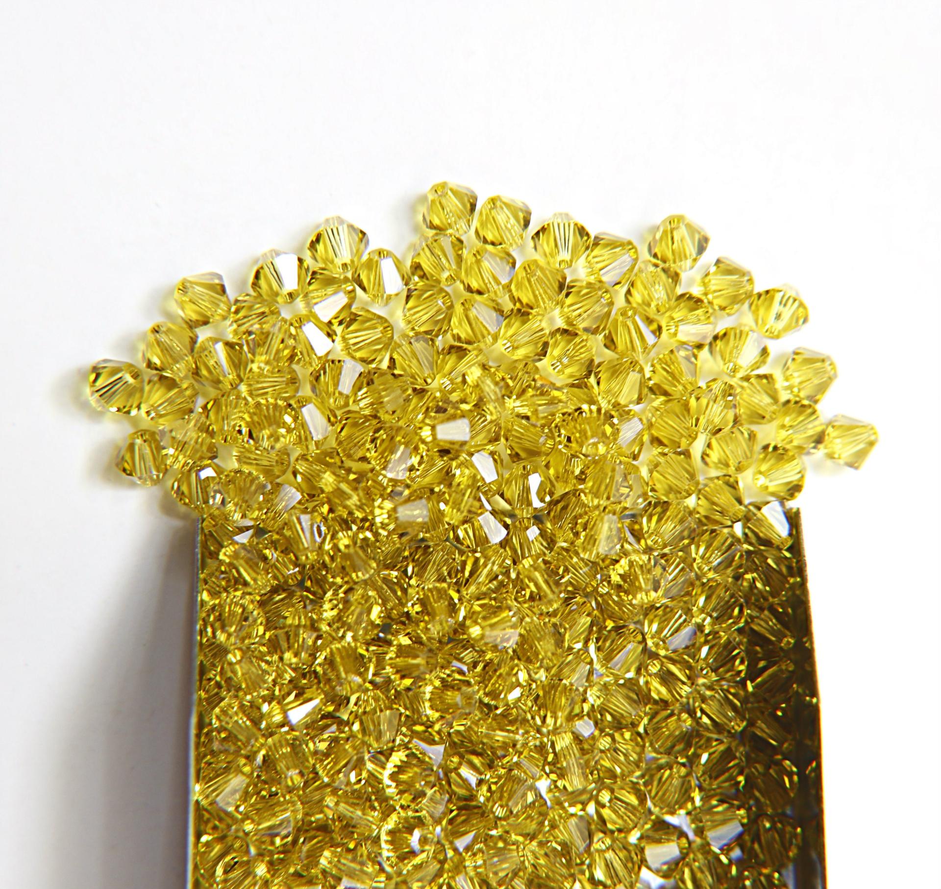 5mm Lime Swarovski Bicones 20/72/144/432/1000 Pieces jewelry making beads