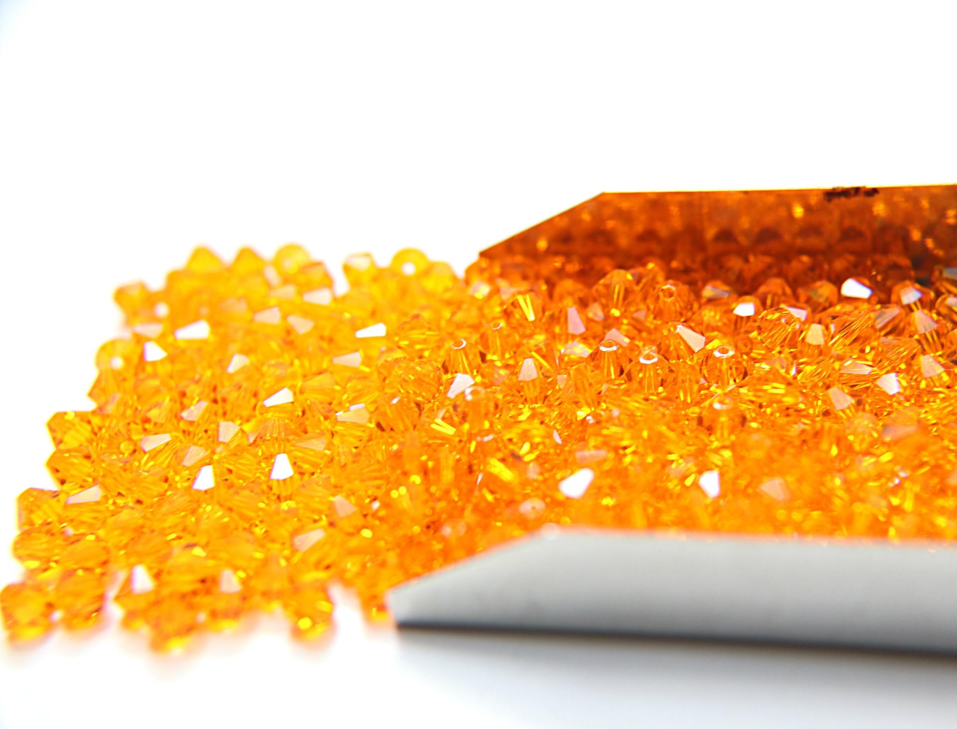 4/5mm Sun Swarovski Bicones 12/36/72/144/432/720 Pieces jewelry making beads VINTAGE SWAROVSKI, wedding decorations, embroidery materials