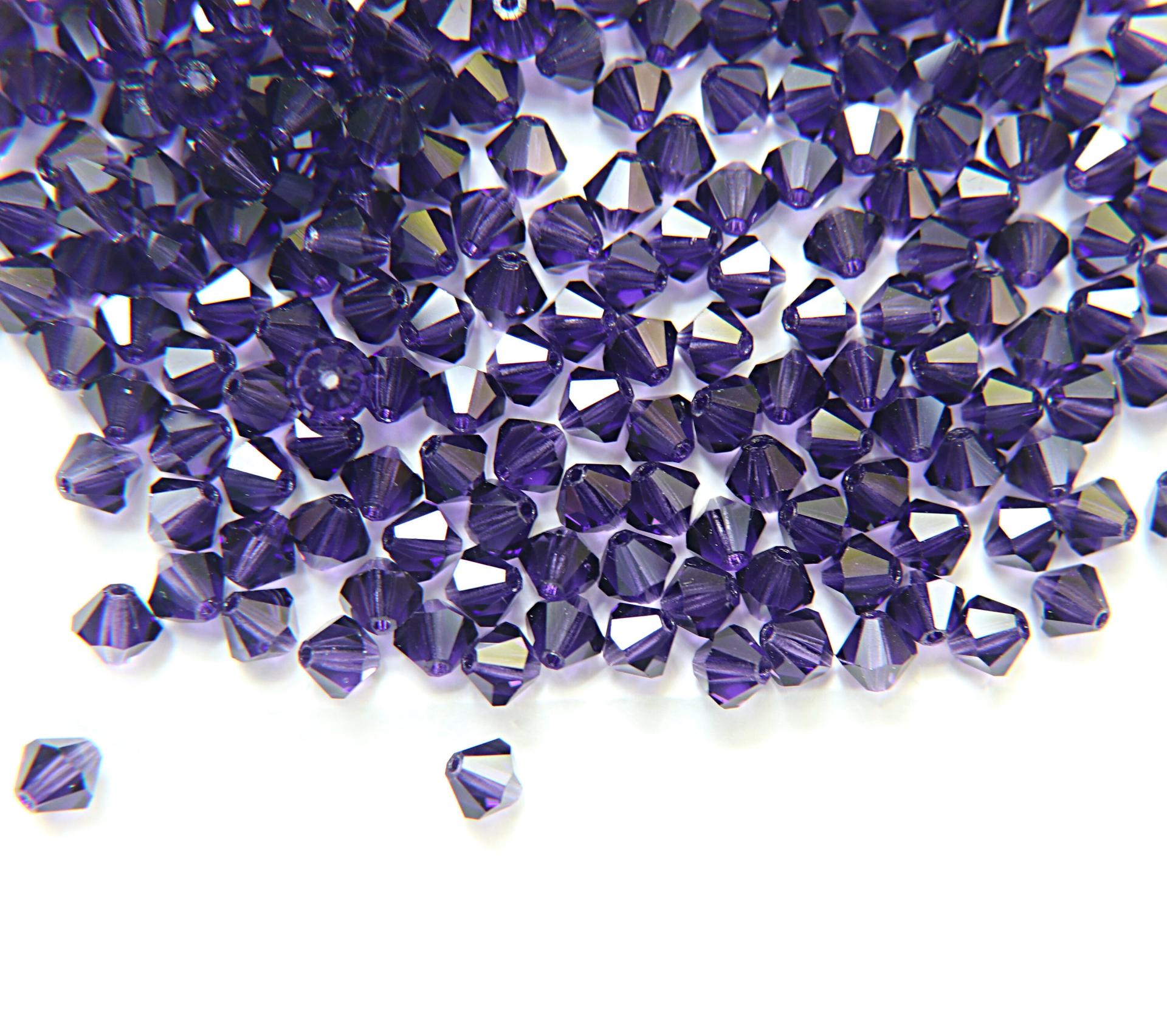 6 mm Deep Tanzanite Preciosa Vintage Bicones 12/36/72/144/288 Pieces Jewelry making beads Made in Czech Republic embroidery materials