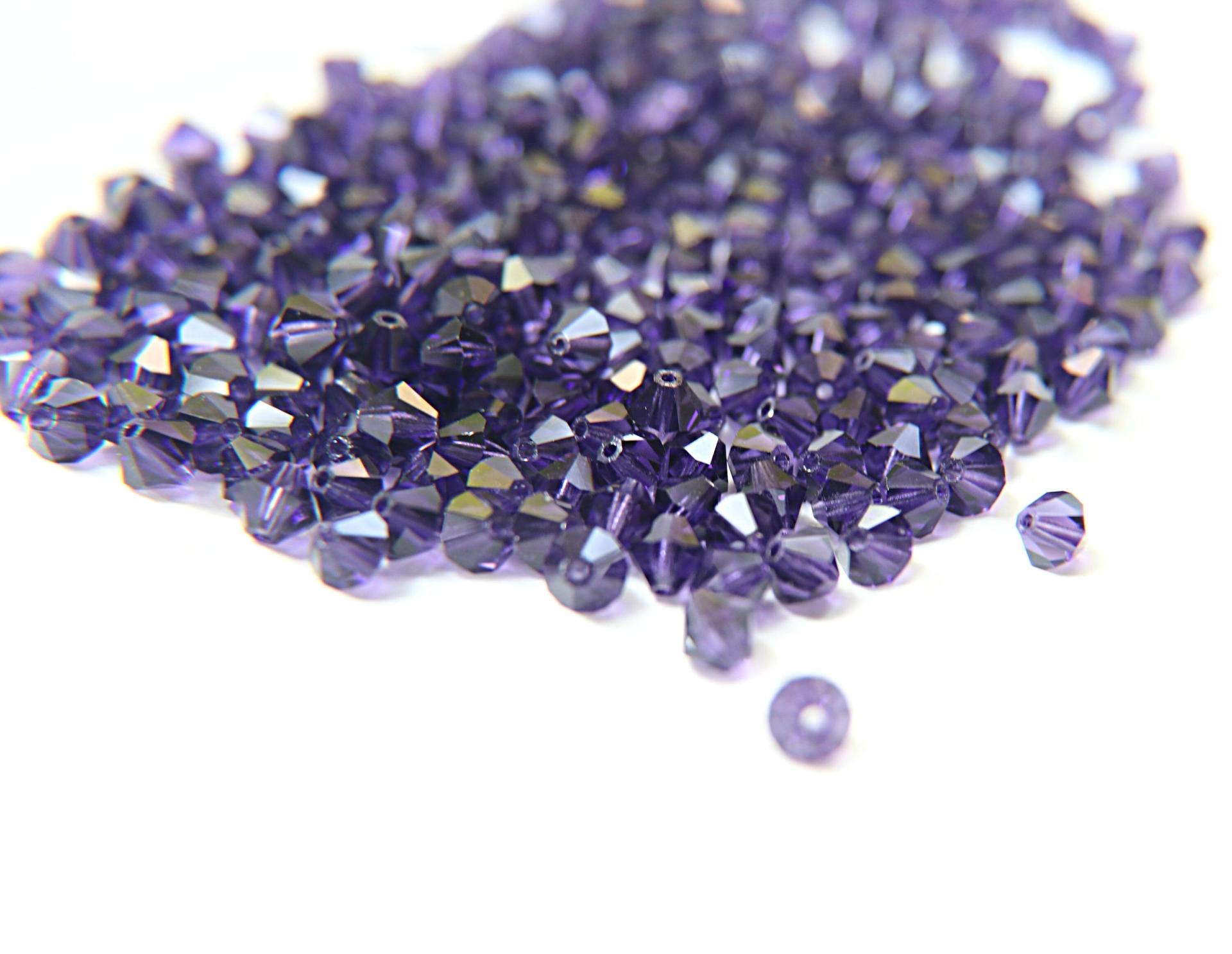 6 mm Deep Tanzanite Preciosa Vintage Bicones 12/36/72/144/288 Pieces Jewelry making beads Made in Czech Republic embroidery materials