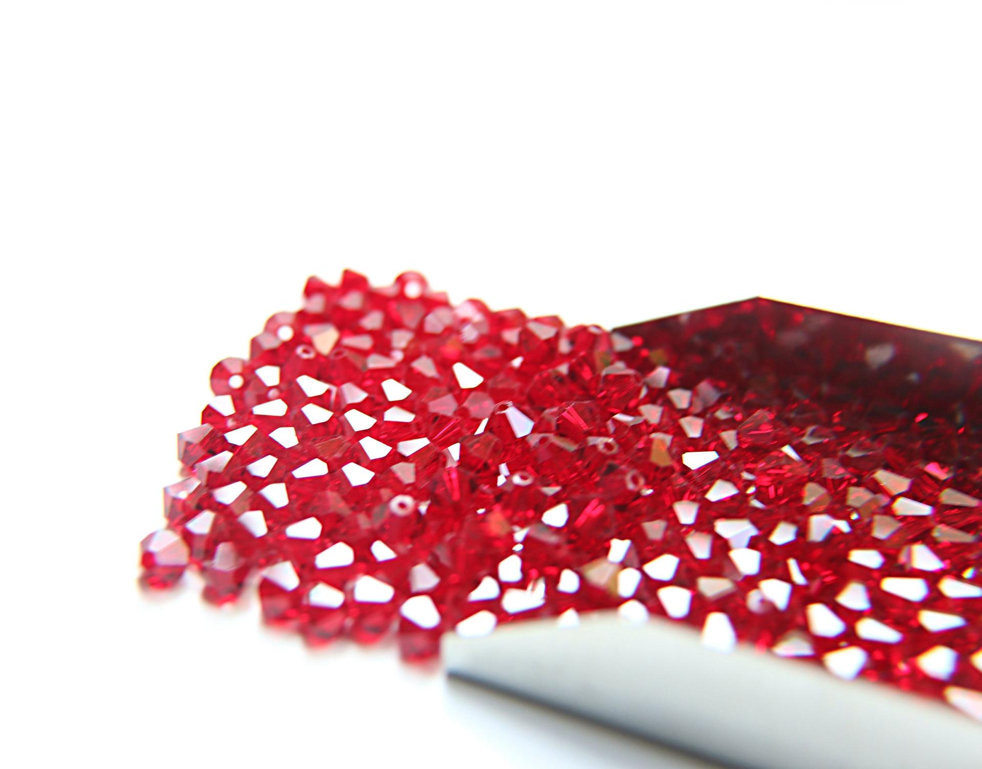 4/5mm Siam Swarovski Bicone 12/36/72/144/432/720 Pieces (208) jewelry making beads, embroidery materials, embellishment findings