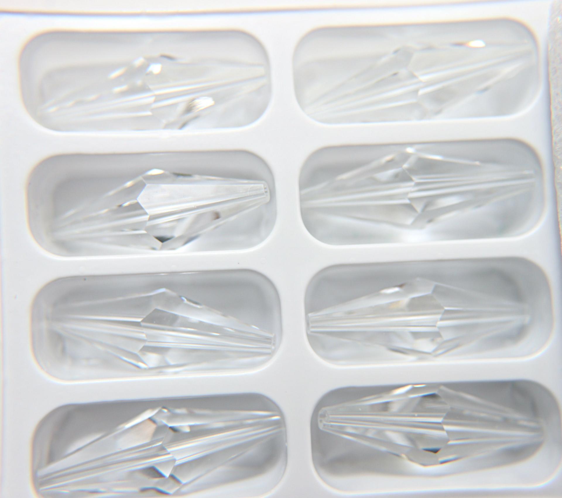 35x12 MM Crystal Preciosa Elongated Bicone Beads Vintage 2/6/24/72 Pieces Article 451 52 301 fancy beads jewelry making crystal beads