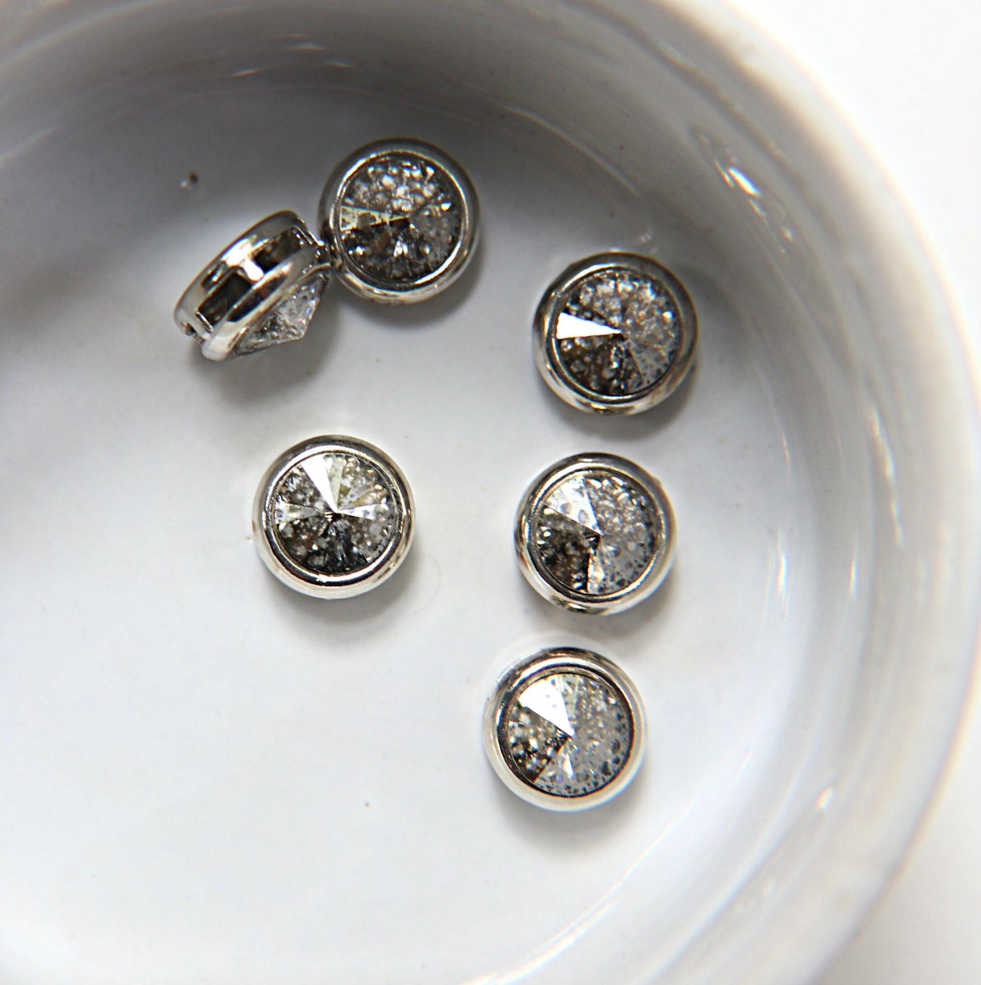 Swarovski 39ss Rivoli Sewon Settings in Crystal Silver Patina 6/12/36 Pieces RHODIUM SETTINGS jewelry making, embroidery materials, vintage