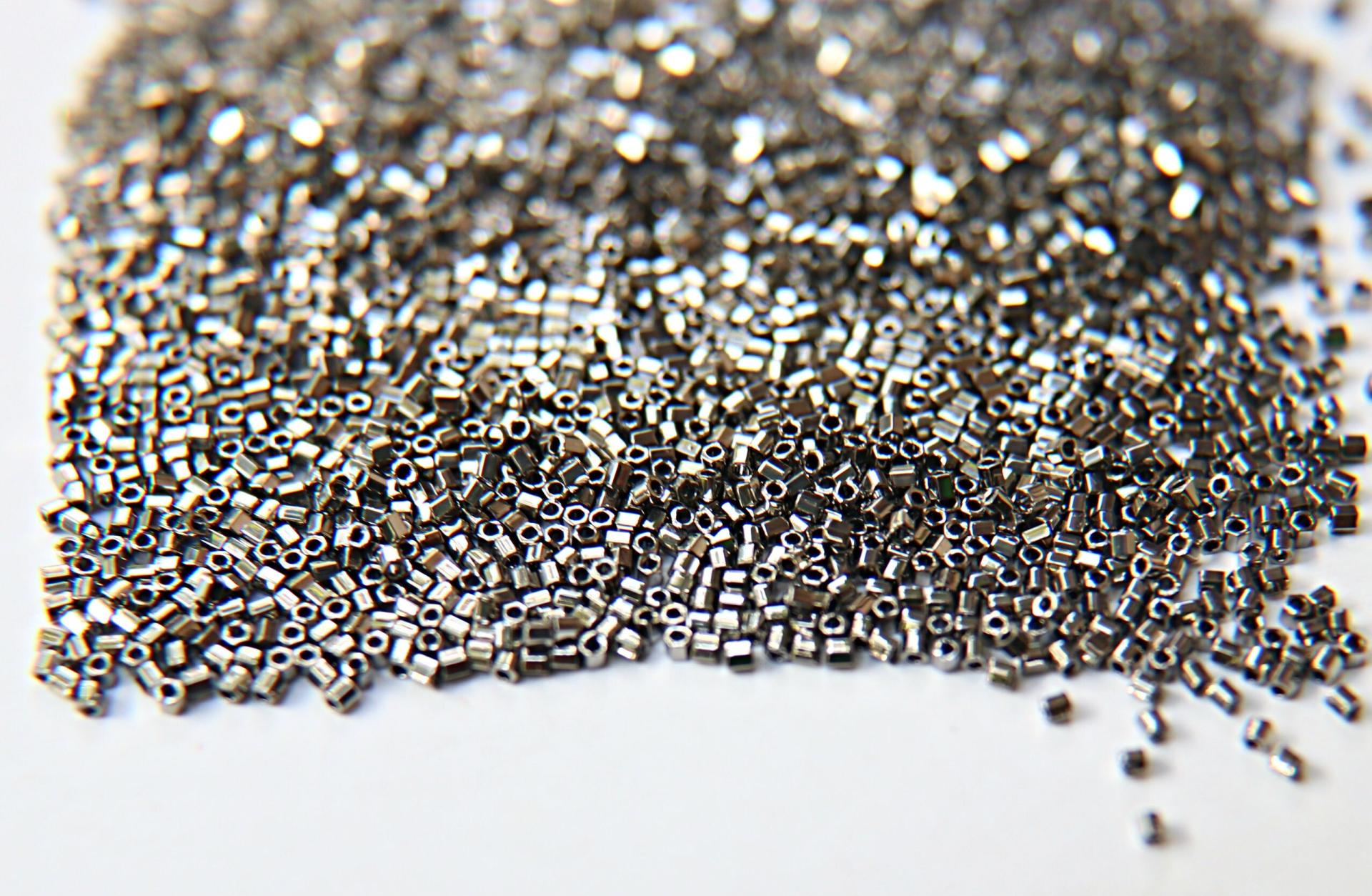 15/0 Hex Miyuki Hex Cuts Metallic Nickel Japanese Beads 10/20/50/100 Grams Premium materials