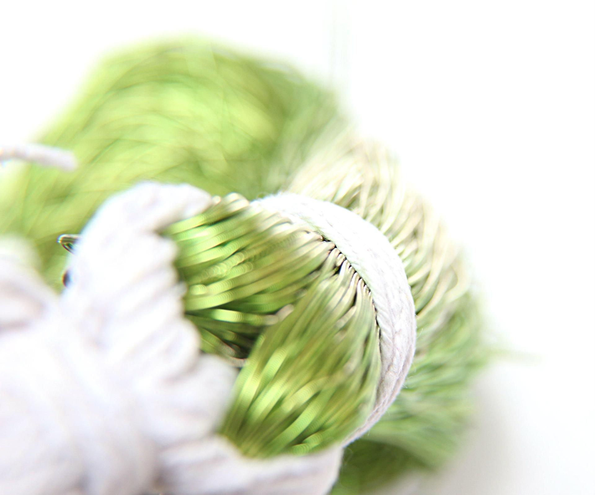 LIGHT OLIVINE Metallic French Wire, Bullion Wire, Gimp Wire 50/100/200/400 Grams, Embroidery Haute Couture materials