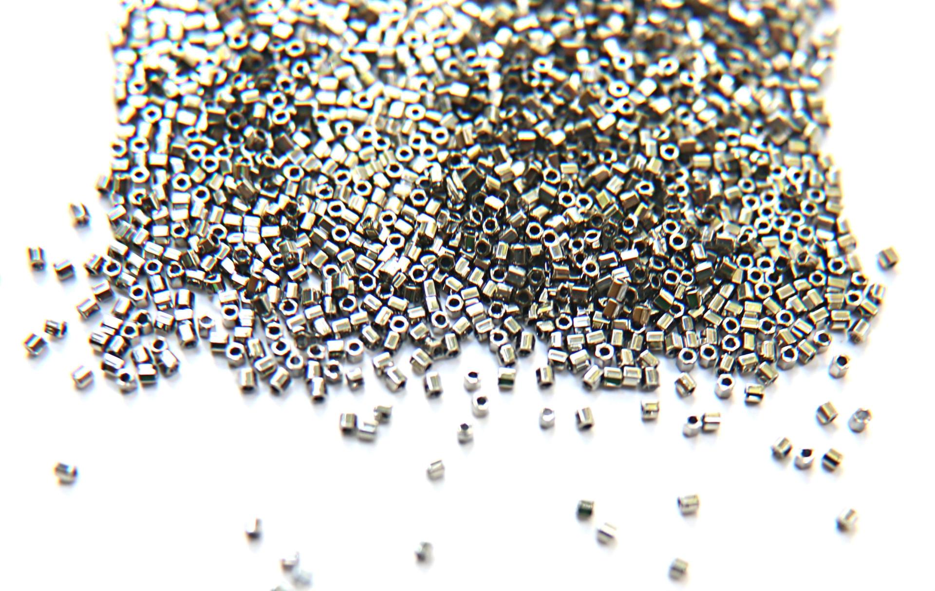 15/0 Hex Miyuki Hex Cuts Metallic Nickel Japanese Beads 10/20/50/100 Grams Premium materials