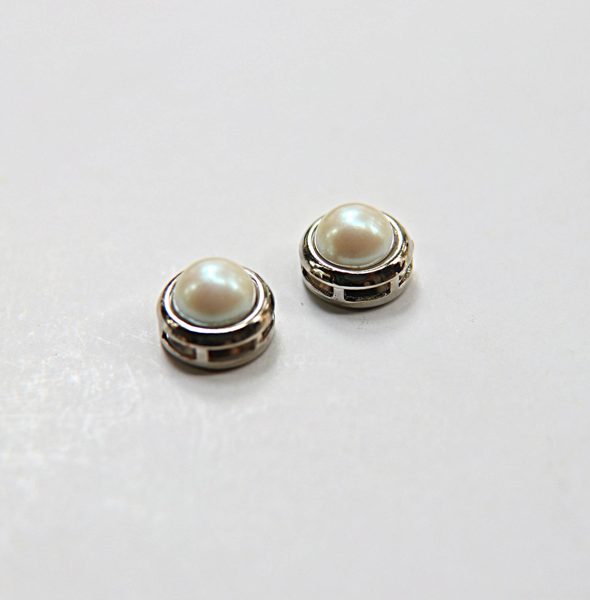 High Quality 8mm Japanese Pearls Sewon Settings 6/12/36 Pieces GOLD/RHODIUM SETTINGS, Haute Couture, embellishments