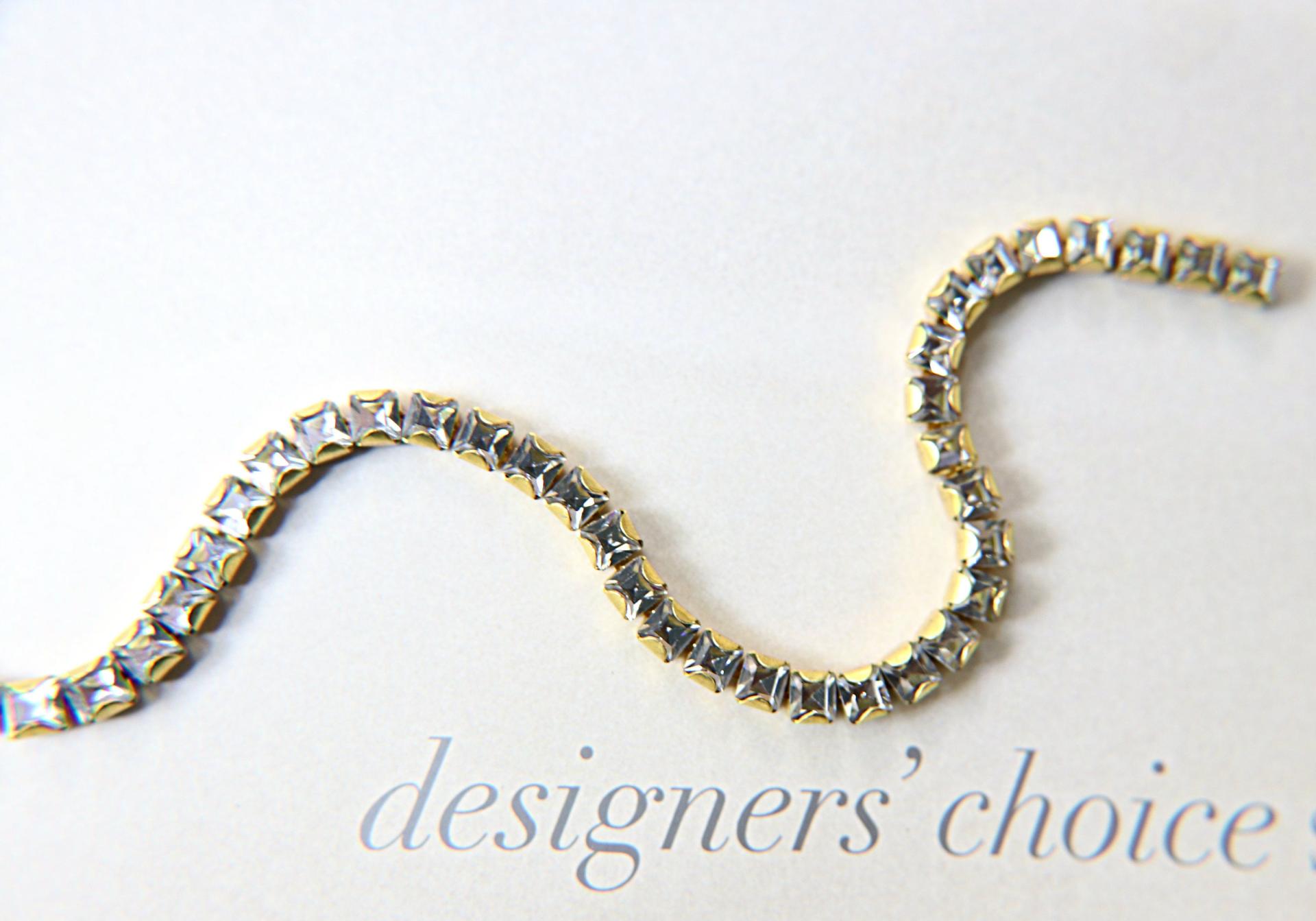 4mm Square Preciosa fancy Rhinestone Chain in Crystal 0.5/1 Meter Wedding Bridal Supplies|Jewelry Making|Decoration