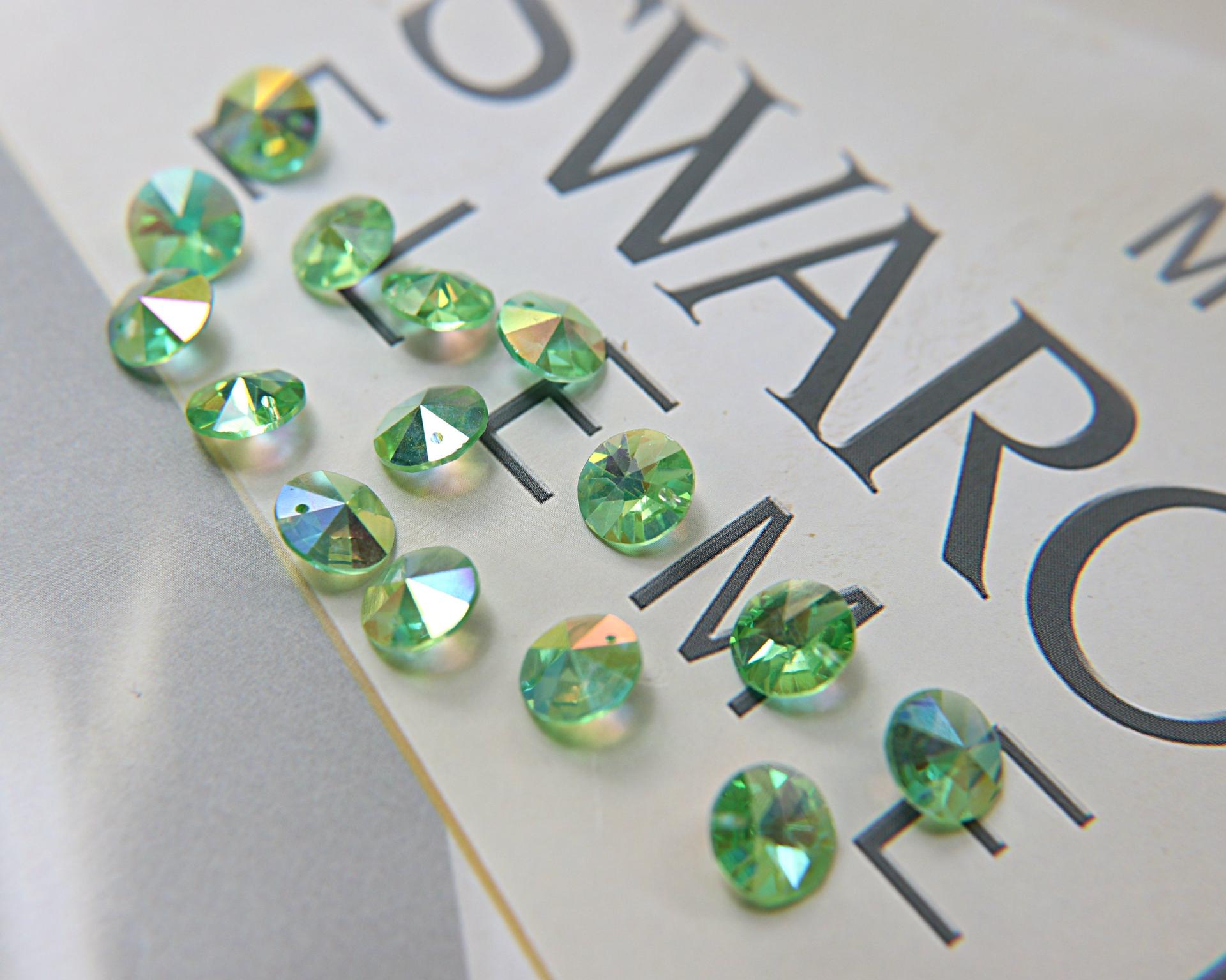 10mm SWAROVSKI 6428 Rivoli Crystal Pendant Beads in (8 Colors) 2/4/24/72/144 Pieces