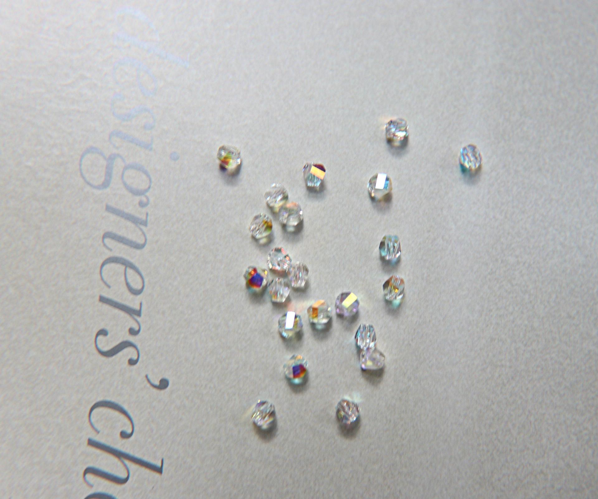 3mm Swarovski CRYSTAL AB Beads 5020 Faceted Helix Bead 6/12/36/72/144/288/720/1440 Pieces Jewelry making beads, vintage findings, rare beads