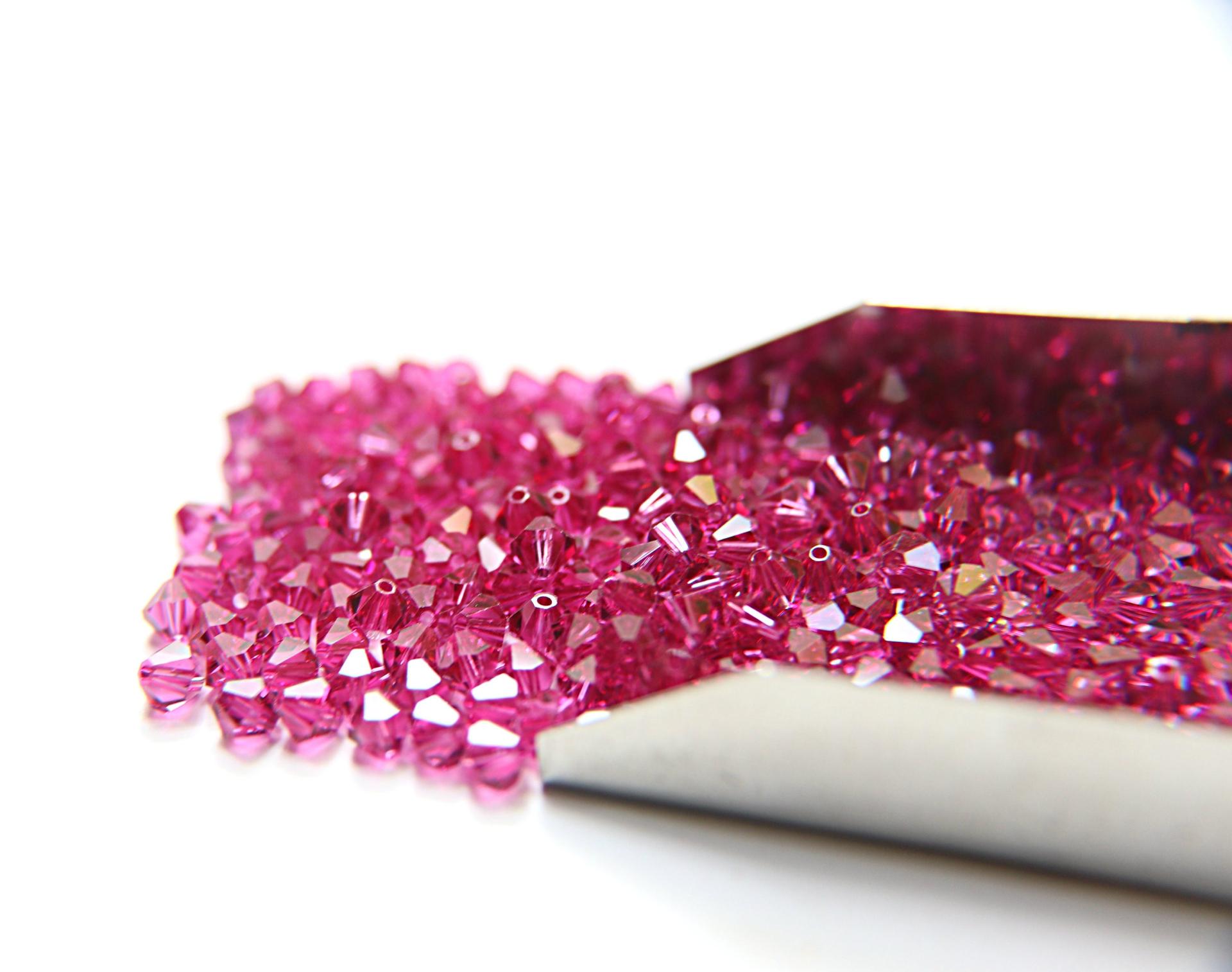 2.5mm Fuchsia Swarovski Bicone 36/72/144/432/1000 Pieces (502) Jewelry making beads