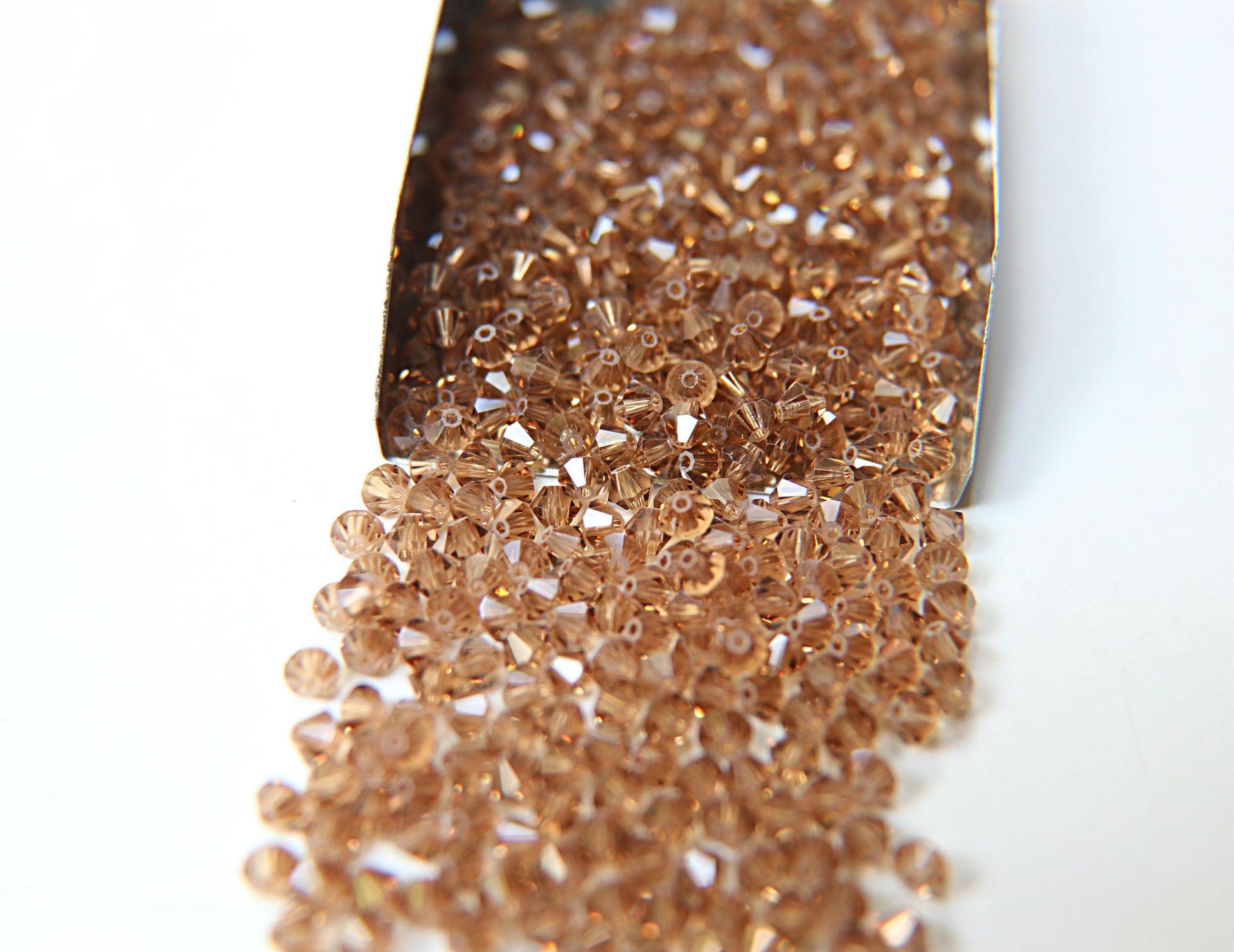 3mm Light Colorado Topaz Swarovski Bicone 36/72/144/432/720 Pieces Jewelry findings, embroidery materials, jewelry making, rare beads