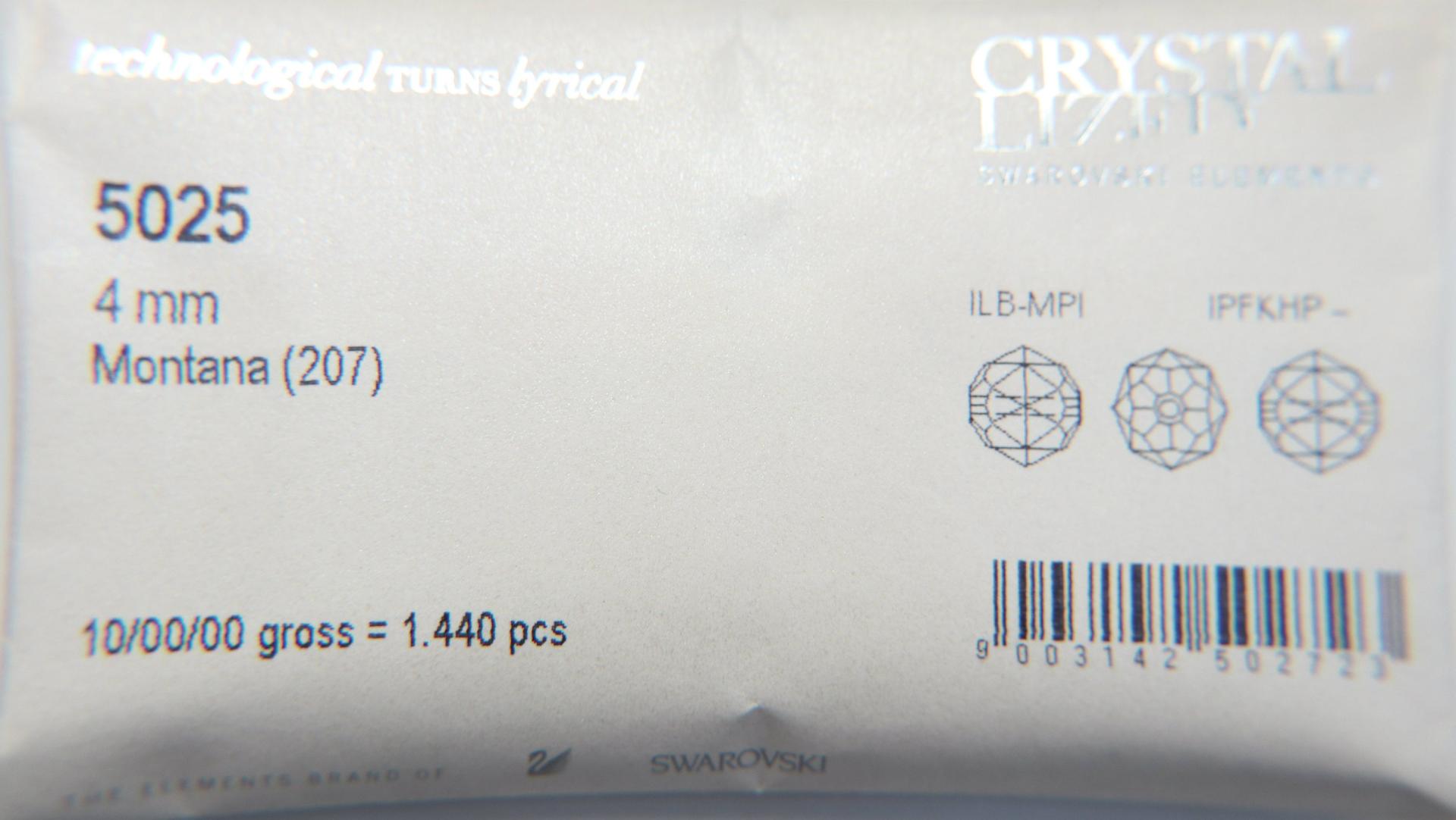 4mm Swarovski MONTANA Beads 5025 Faceted Oval Bead 6/12/36/72/144/288/720/1440 Pieces Jewelry making beads