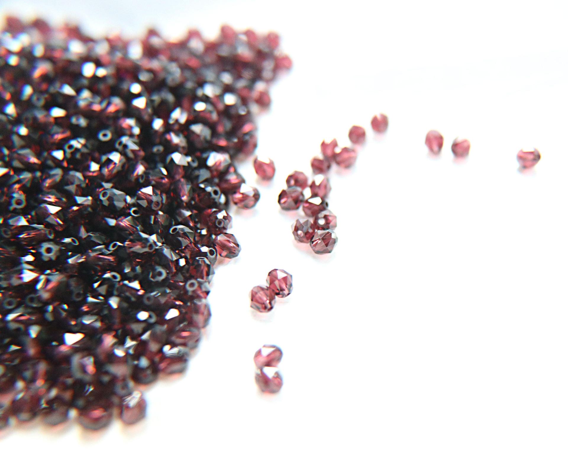 4mm Swarovski BURGUNDY Beads 5025 Faceted Oval Bead 6/12/36/72/144/288/720/1440 Pieces Jewelry making beads