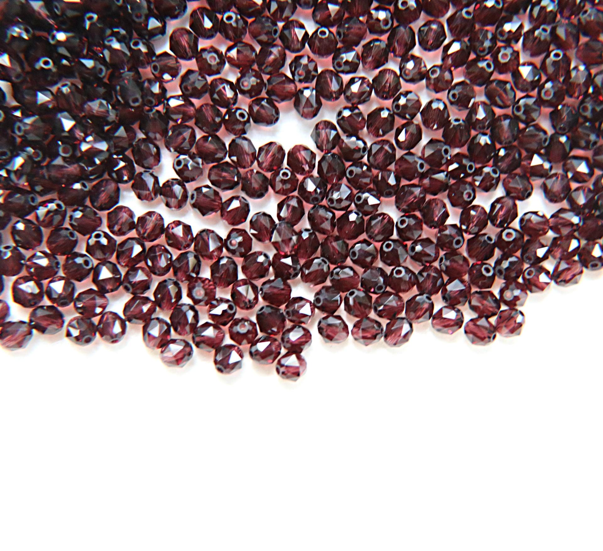 4mm Swarovski BURGUNDY Beads 5025 Faceted Oval Bead 6/12/36/72/144/288/720/1440 Pieces Jewelry making beads