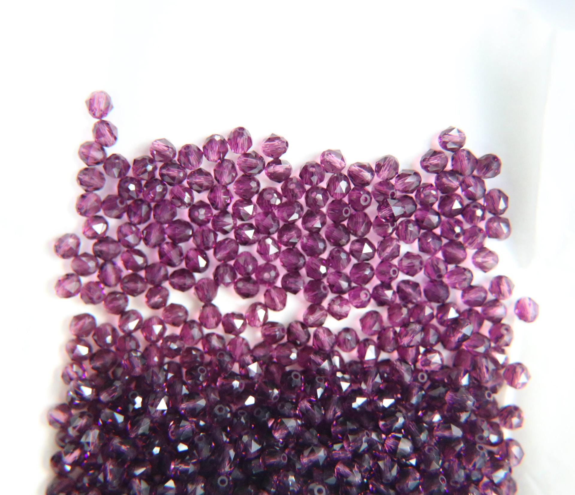 4mm Swarovski AMETHYST Beads 5025 Faceted Oval Bead 6/12/36/72/144/288/720/1440 Pieces Jewelry making beads