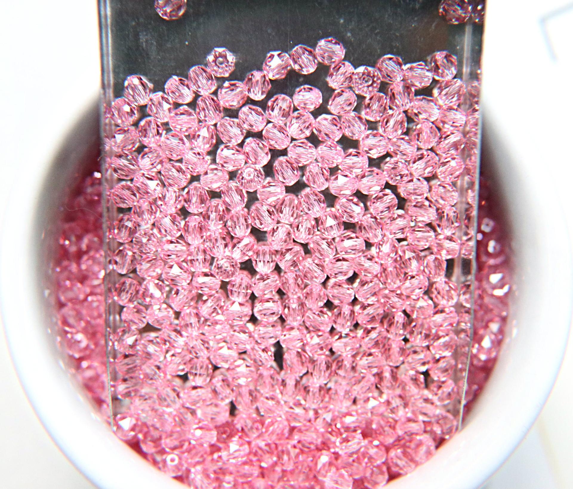 4mm Swarovski LIGHT ROSE Beads 5025 Faceted Oval Bead 6/12/36/72/144/288/720/1440 Pieces Jewelry making beads