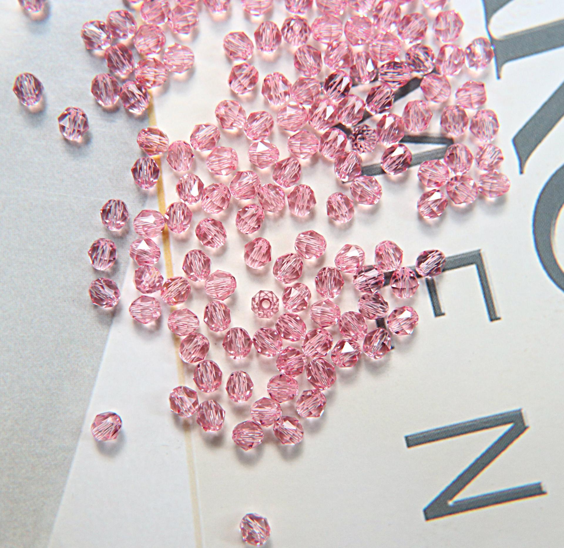4mm Swarovski LIGHT ROSE Beads 5025 Faceted Oval Bead 6/12/36/72/144/288/720/1440 Pieces Jewelry making beads