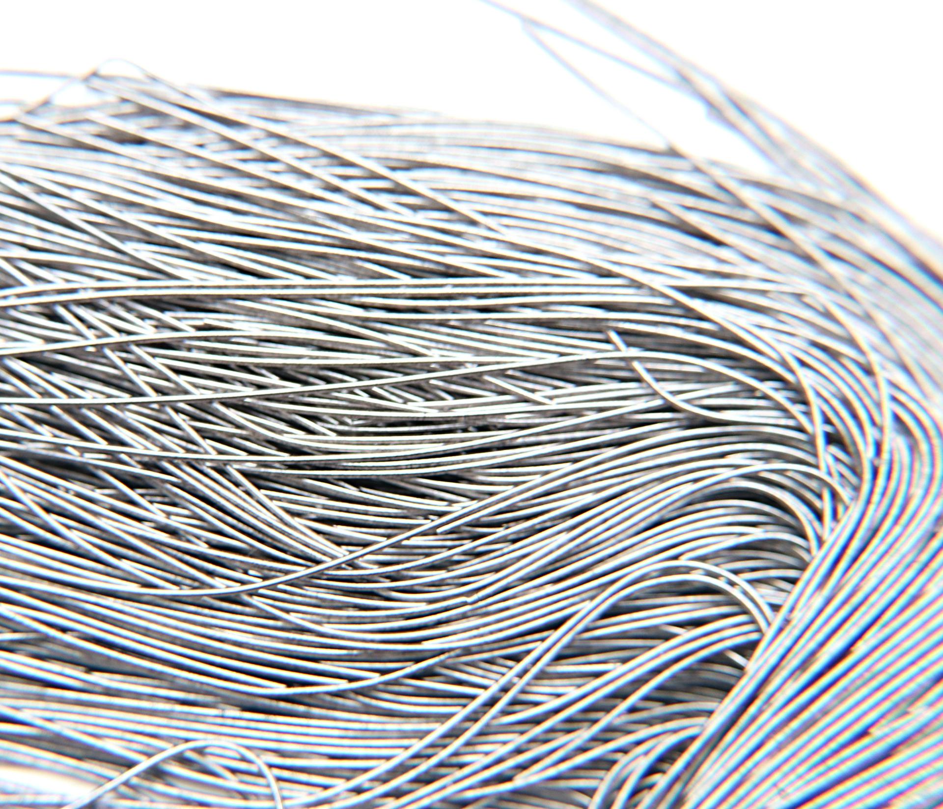 Gray Metallic Matte Finish, French Wire, Bullion Wire, Kora, Gimp Wire 50/100/200/400 Grams, Embroidery Haute Couture materials