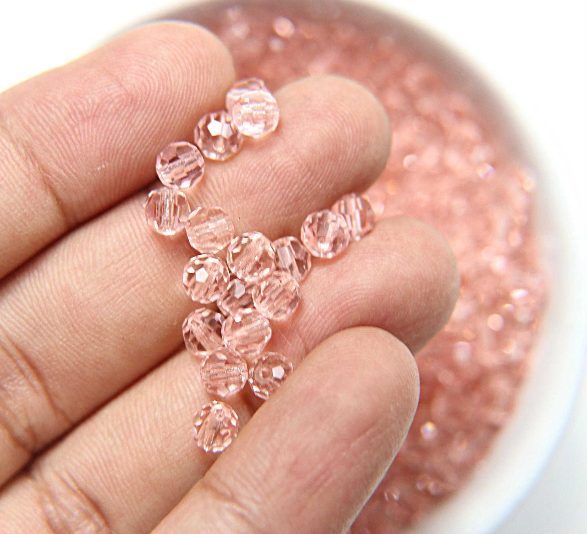5mm Swarovski Elements Article 5000 Blush Rose Faceted Round Beads 6/12/36/172/44/288/720 Pieces