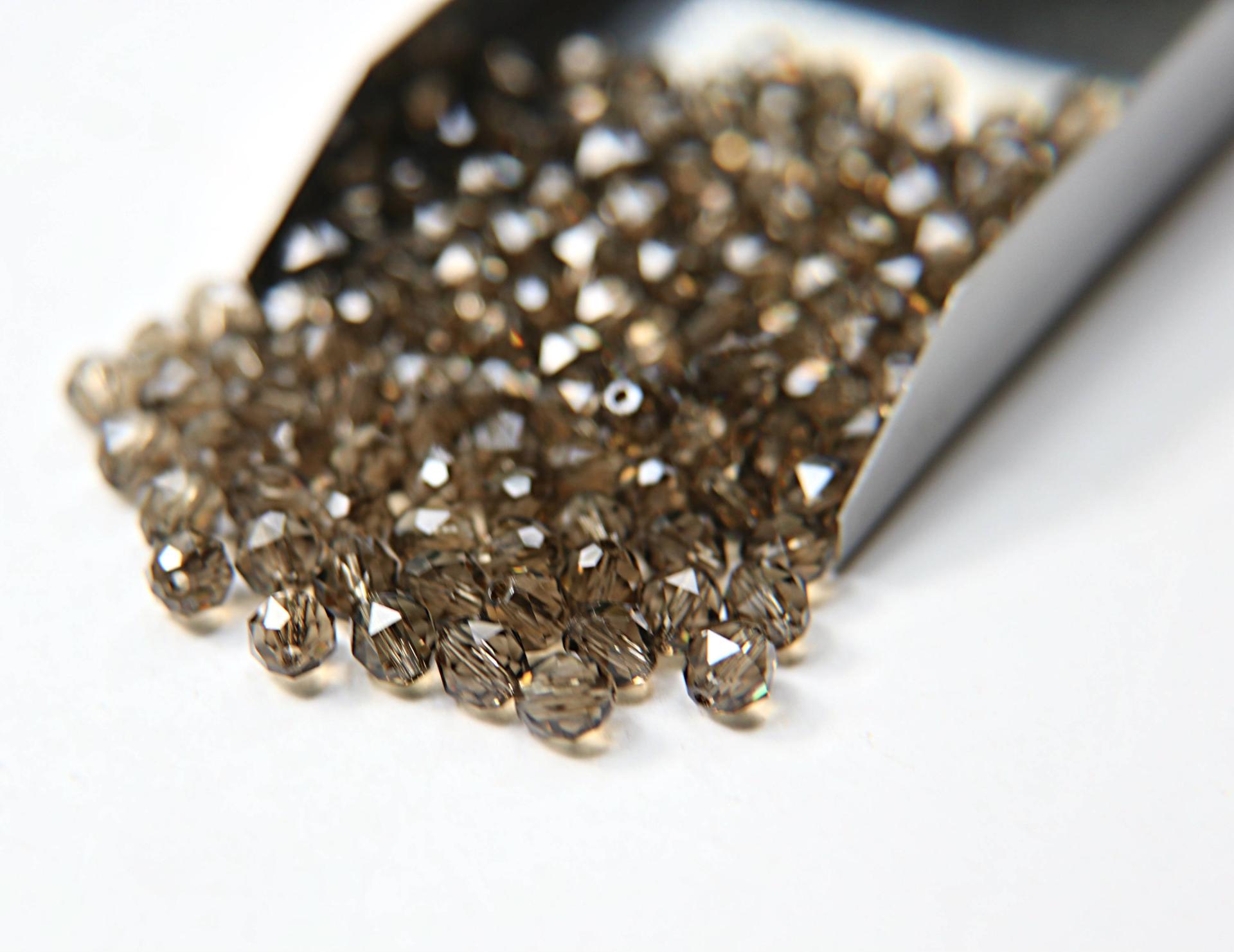 6mm Swarovski Elements Article 5025 Smoky Quartz Faceted Oval Bead 6/12/36/172/44/288/720 Pieces