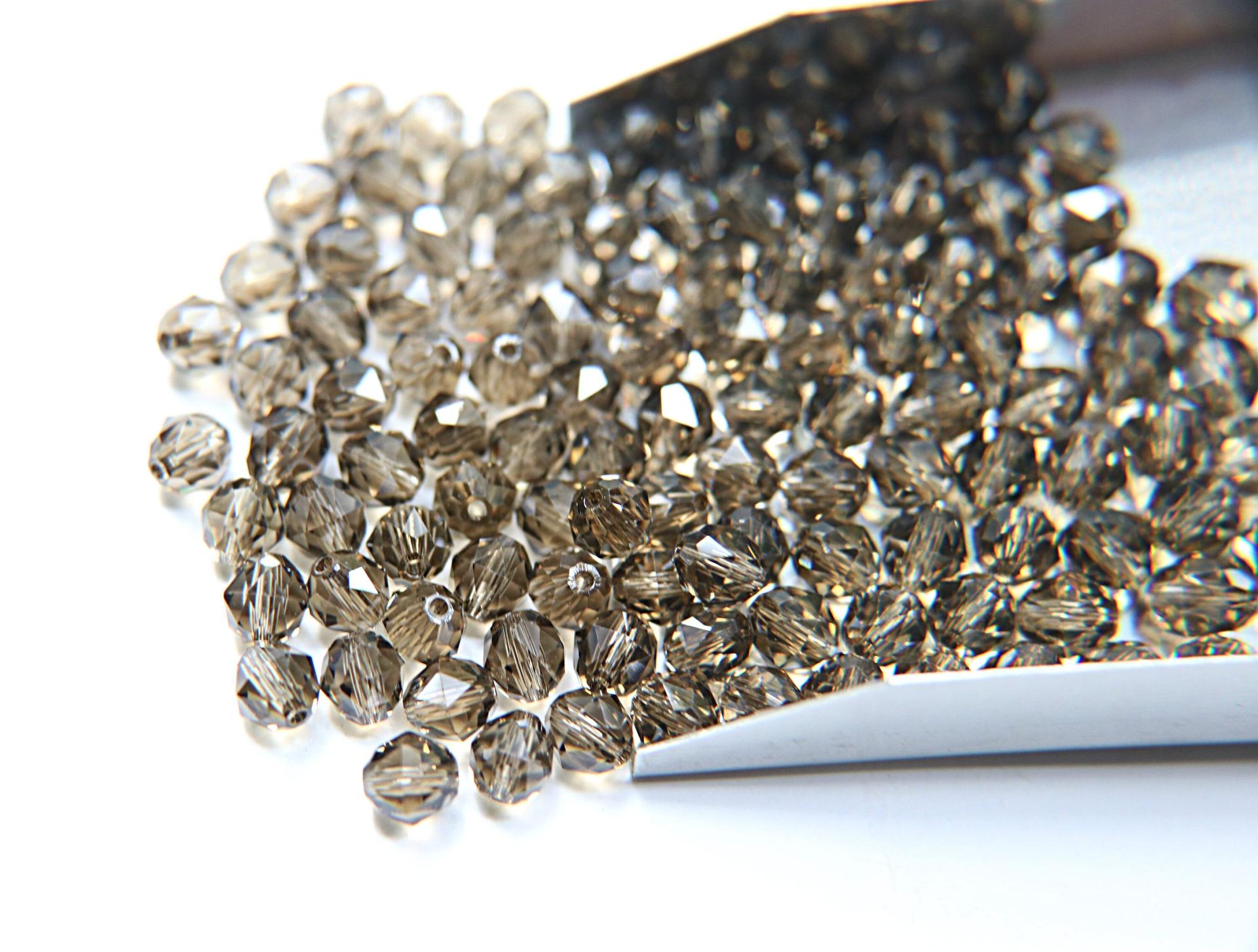 6mm Swarovski Elements Article 5025 Smoky Quartz Faceted Oval Bead 6/12/36/172/44/288/720 Pieces