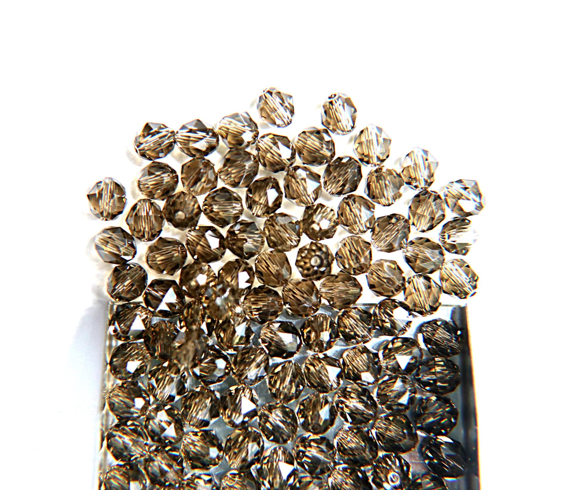 6mm Swarovski Elements Article 5025 Smoky Quartz Faceted Oval Bead 6/12/36/172/44/288/720 Pieces