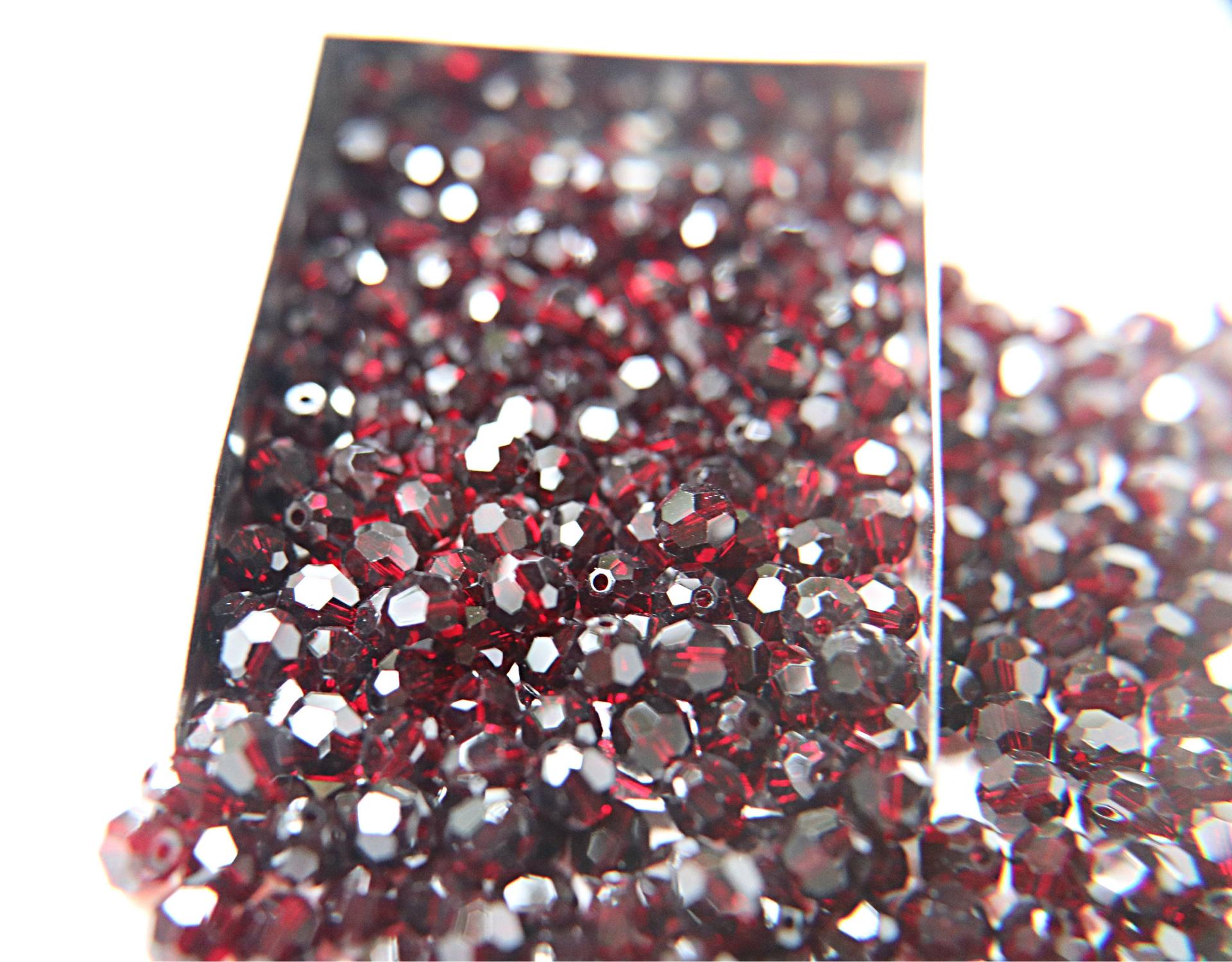 6mm Swarovski Elements Article 5000 Garnet Faceted Round Beads 6/12/36/172/44/288/720 Pieces