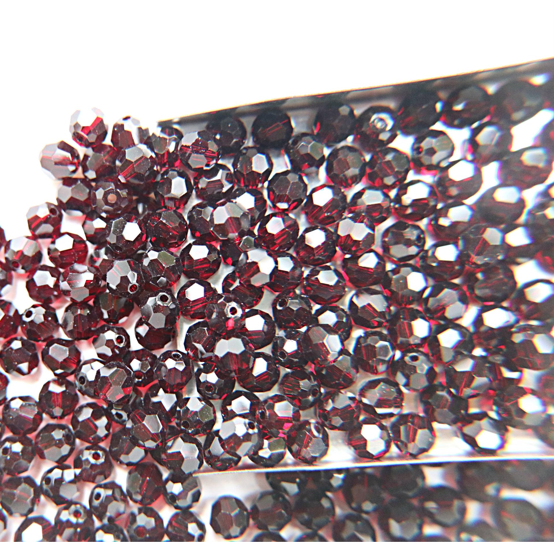 6mm Swarovski Elements Article 5000 Garnet Faceted Round Beads 6/12/36/172/44/288/720 Pieces