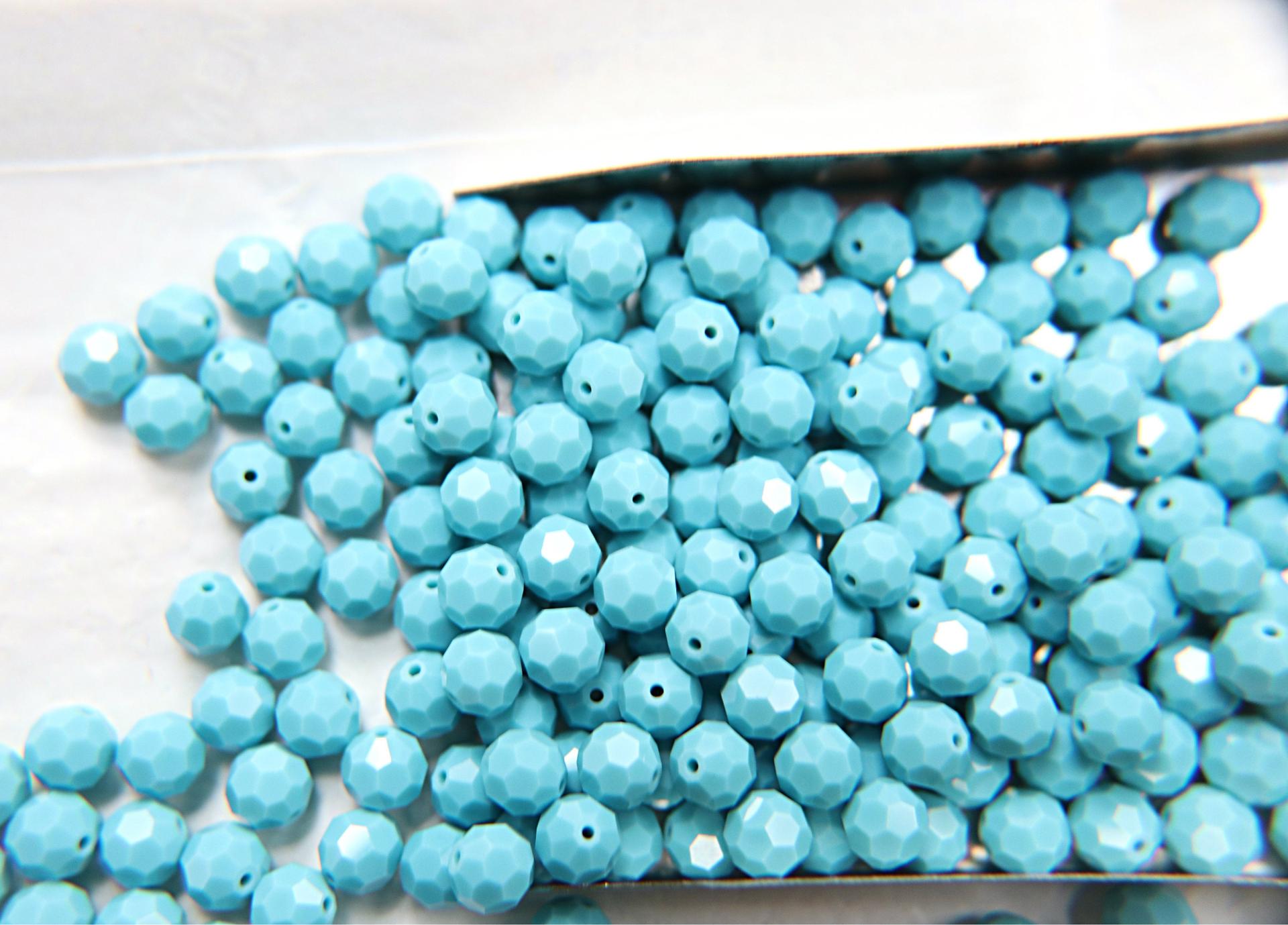 6mm Swarovski Elements Article 5000 Turquoise Faceted Round Beads 6/12/36/172/44/288/720 Pieces