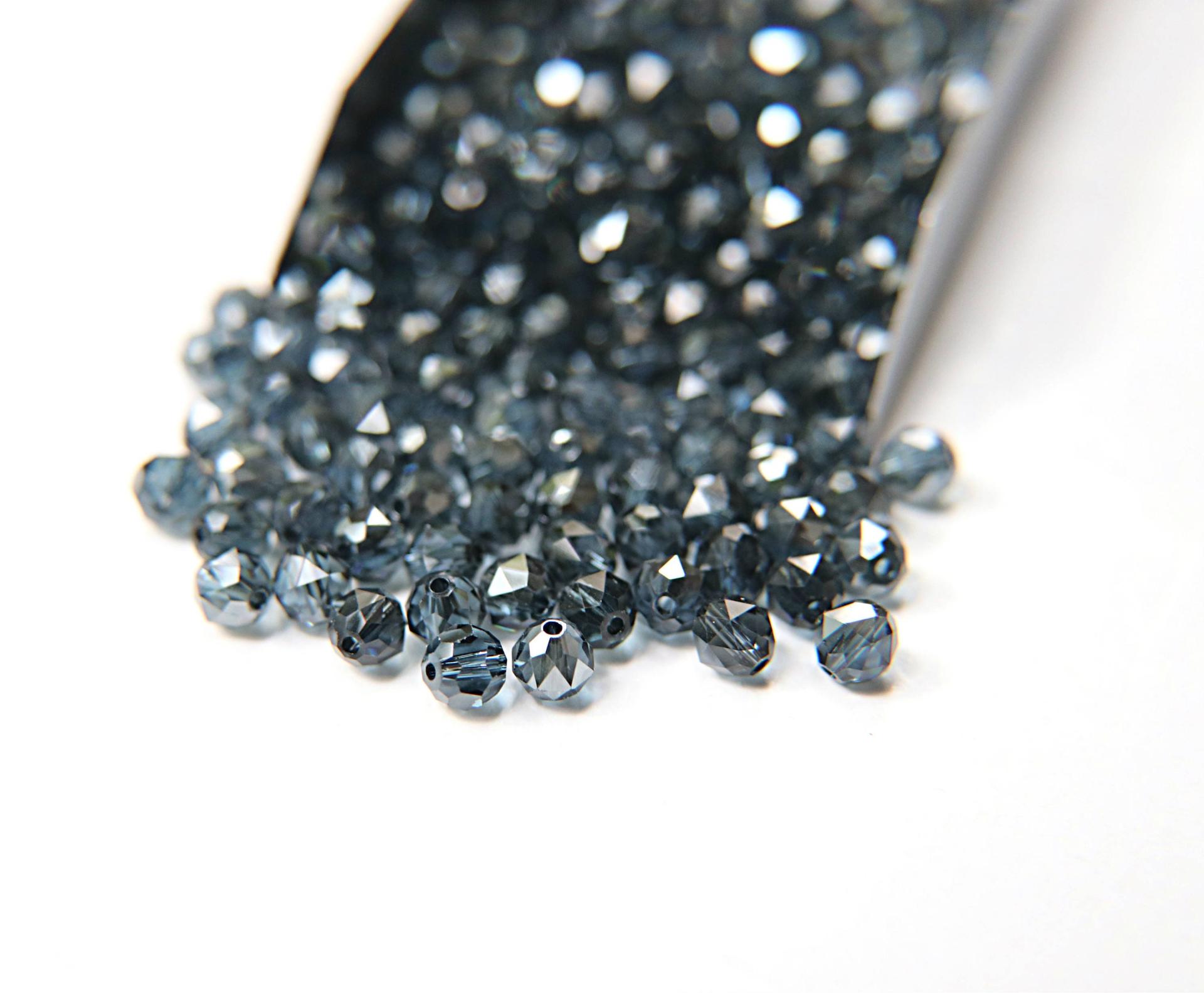 6mm Swarovski Elements Article 5025 Montana SATIN Faceted Oval Bead 6/12/36/172/44/288/720 Pieces