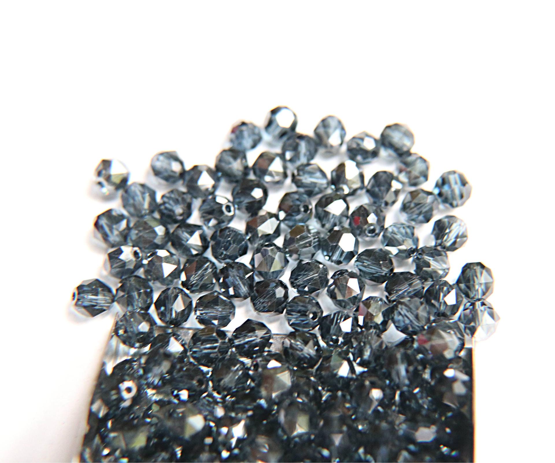 6mm Swarovski Elements Article 5025 Montana SATIN Faceted Oval Bead 6/12/36/172/44/288/720 Pieces