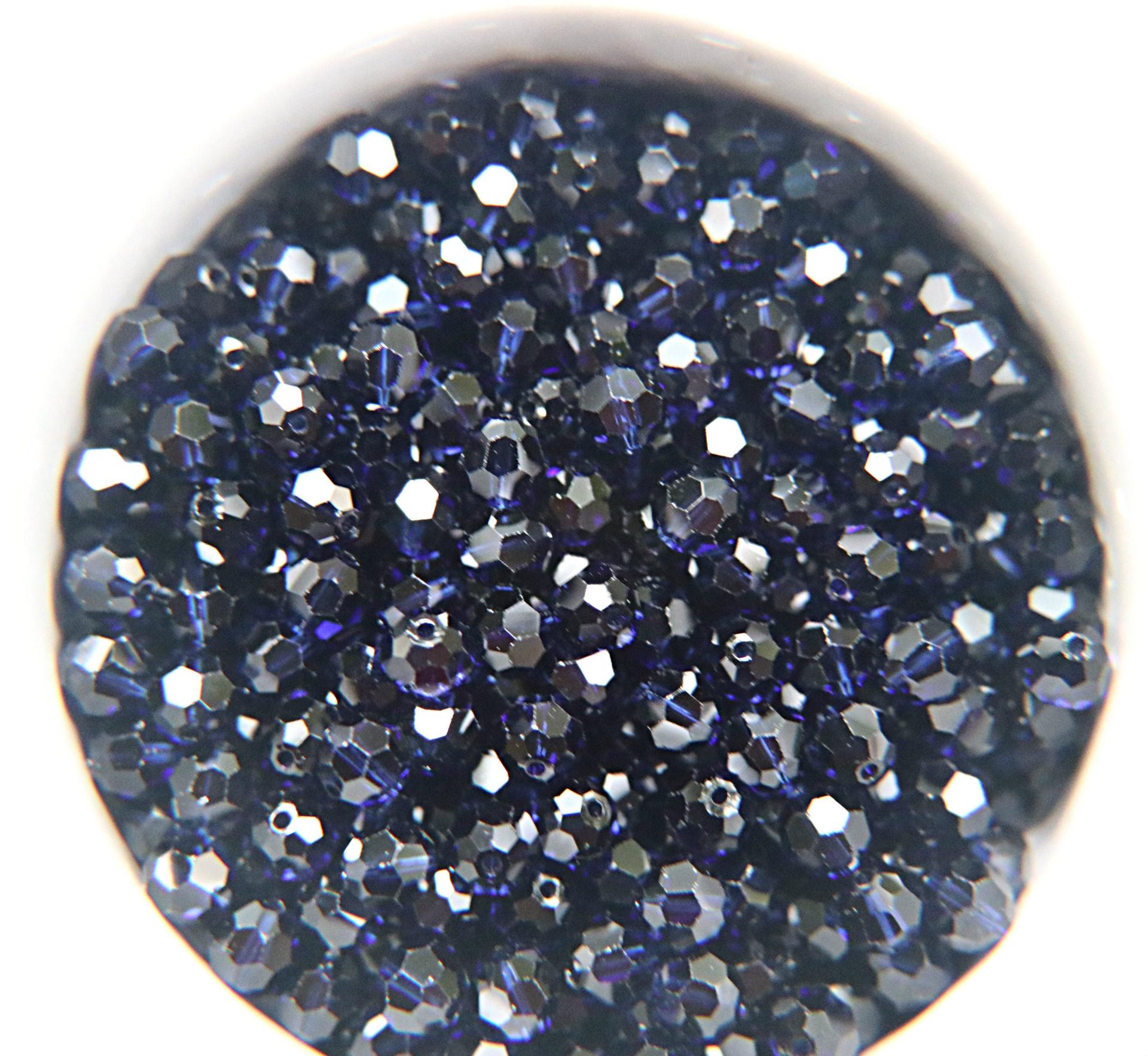 6mm Swarovski Elements Article 5000 Dark Indigo (288) Faceted Round Beads 6/12/36/172/44/288/720 Pieces