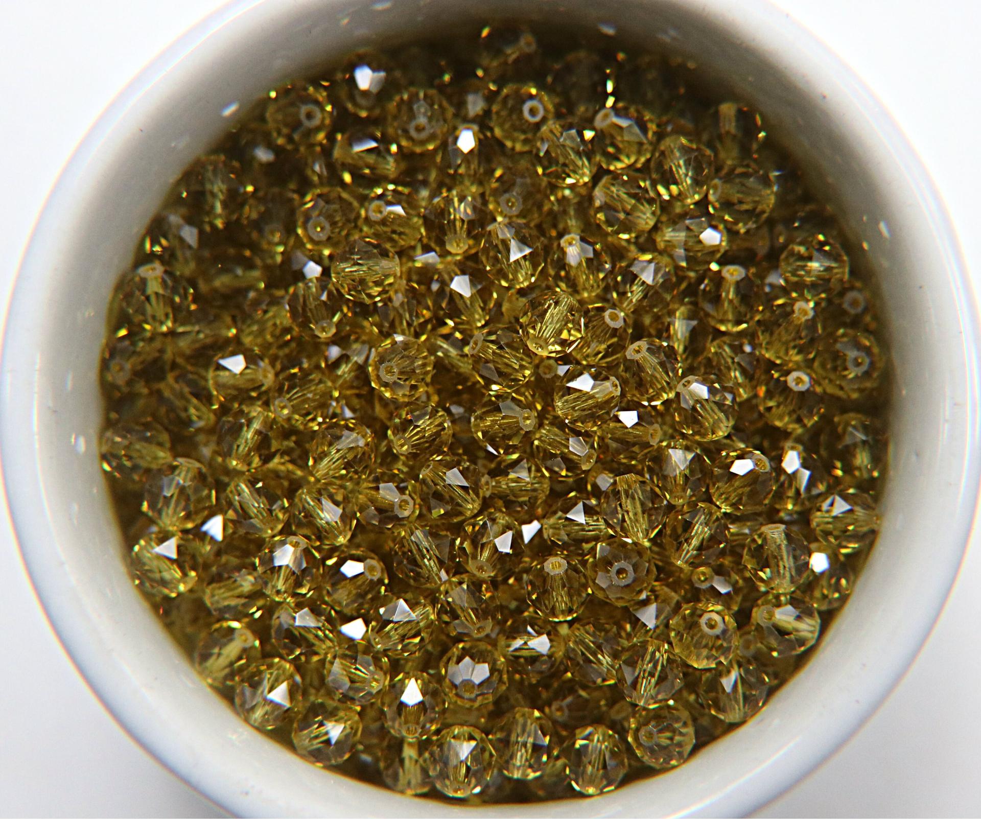 6mm Swarovski Elements Article 5025 Lime (385) Faceted Oval Bead 6/12/36/172/44/288/720 Pieces