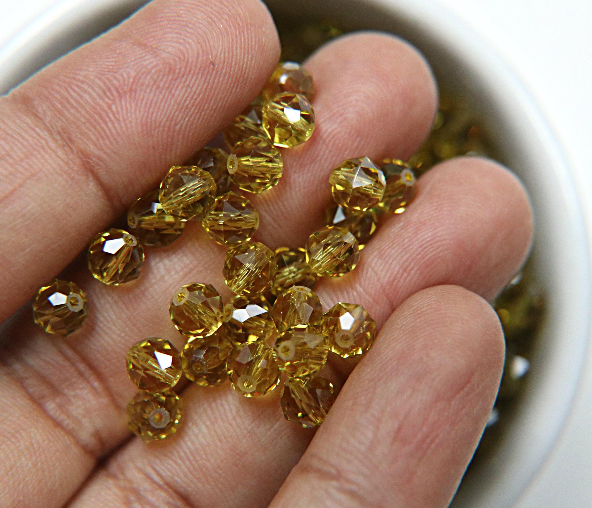 6mm Swarovski Elements Article 5025 Lime (385) Faceted Oval Bead 6/12/36/172/44/288/720 Pieces